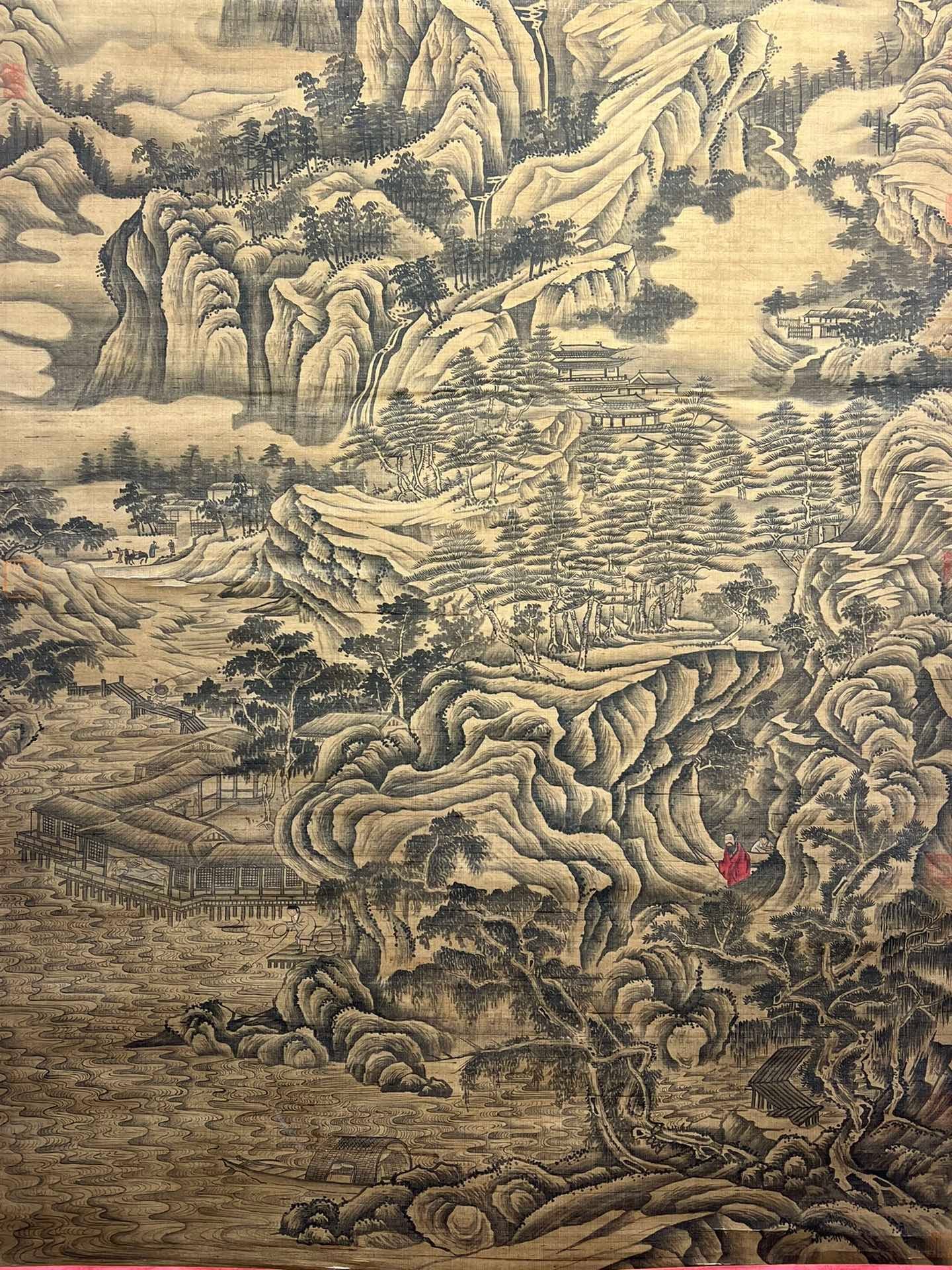 Chinese scroll painting Giant Ran