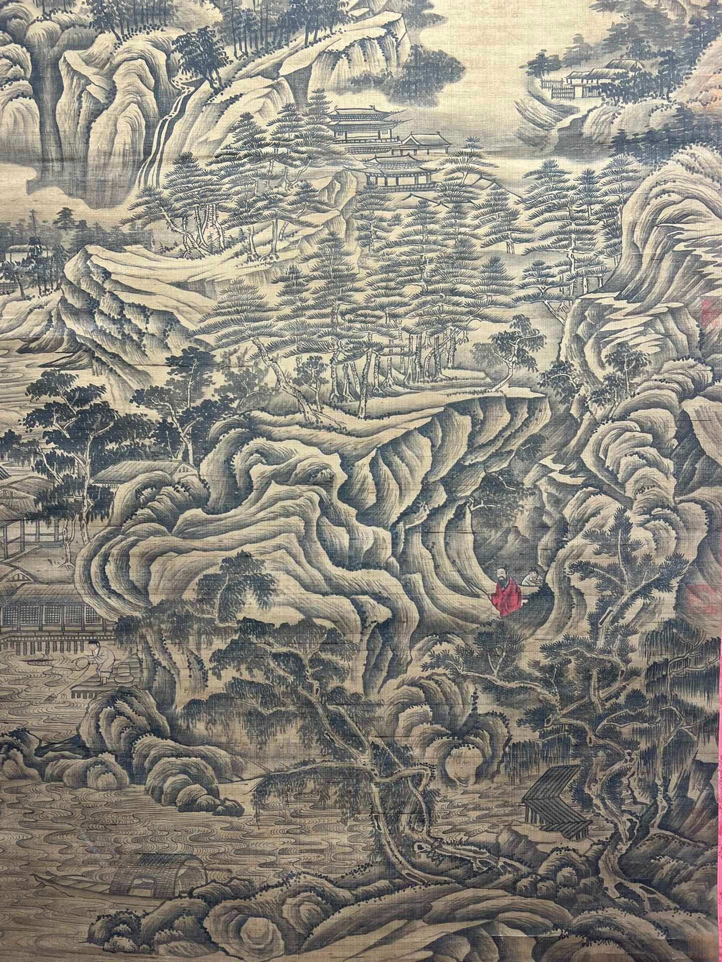 Chinese scroll painting Giant Ran
