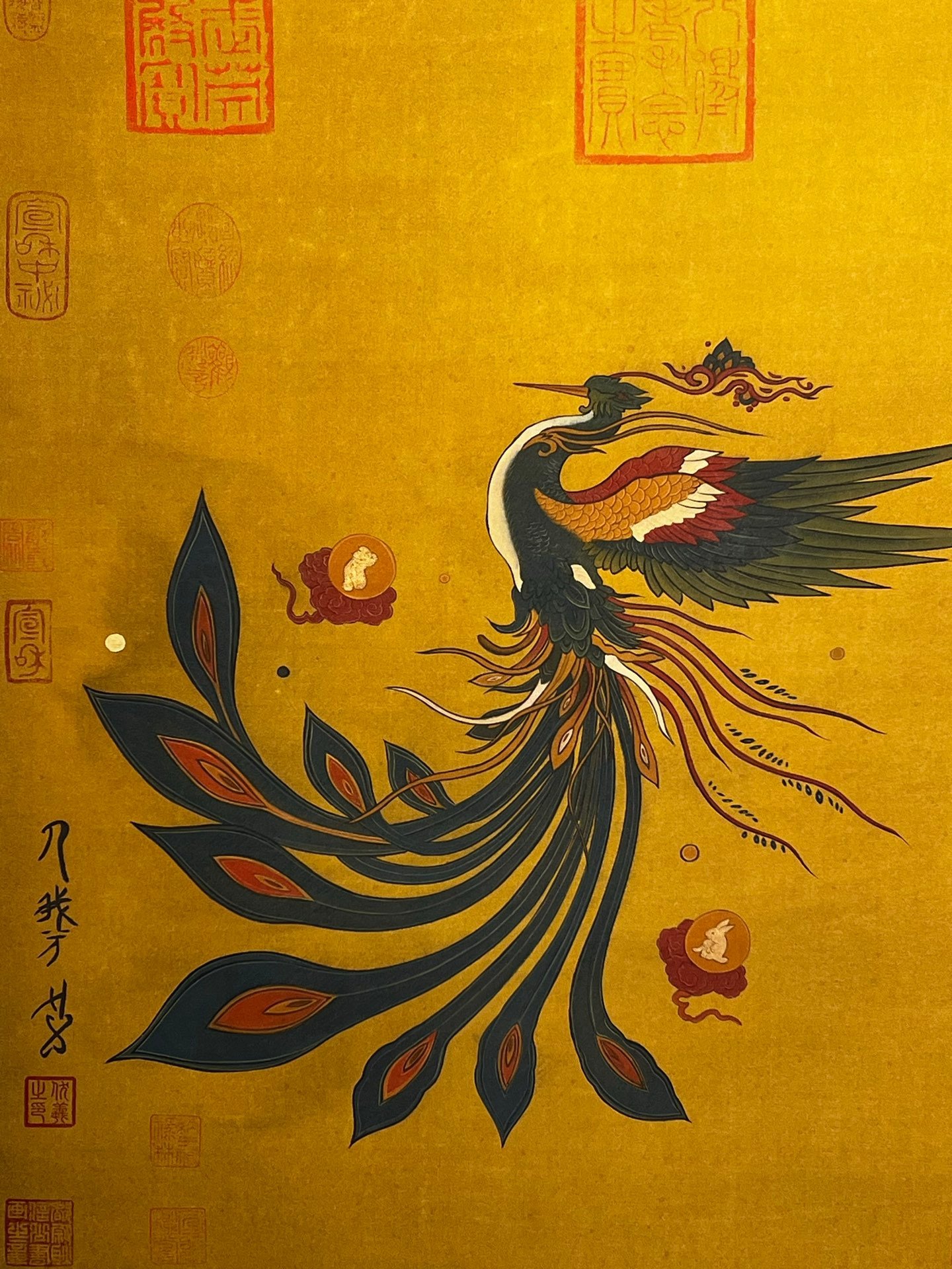 Chinese scroll painting Fuxi