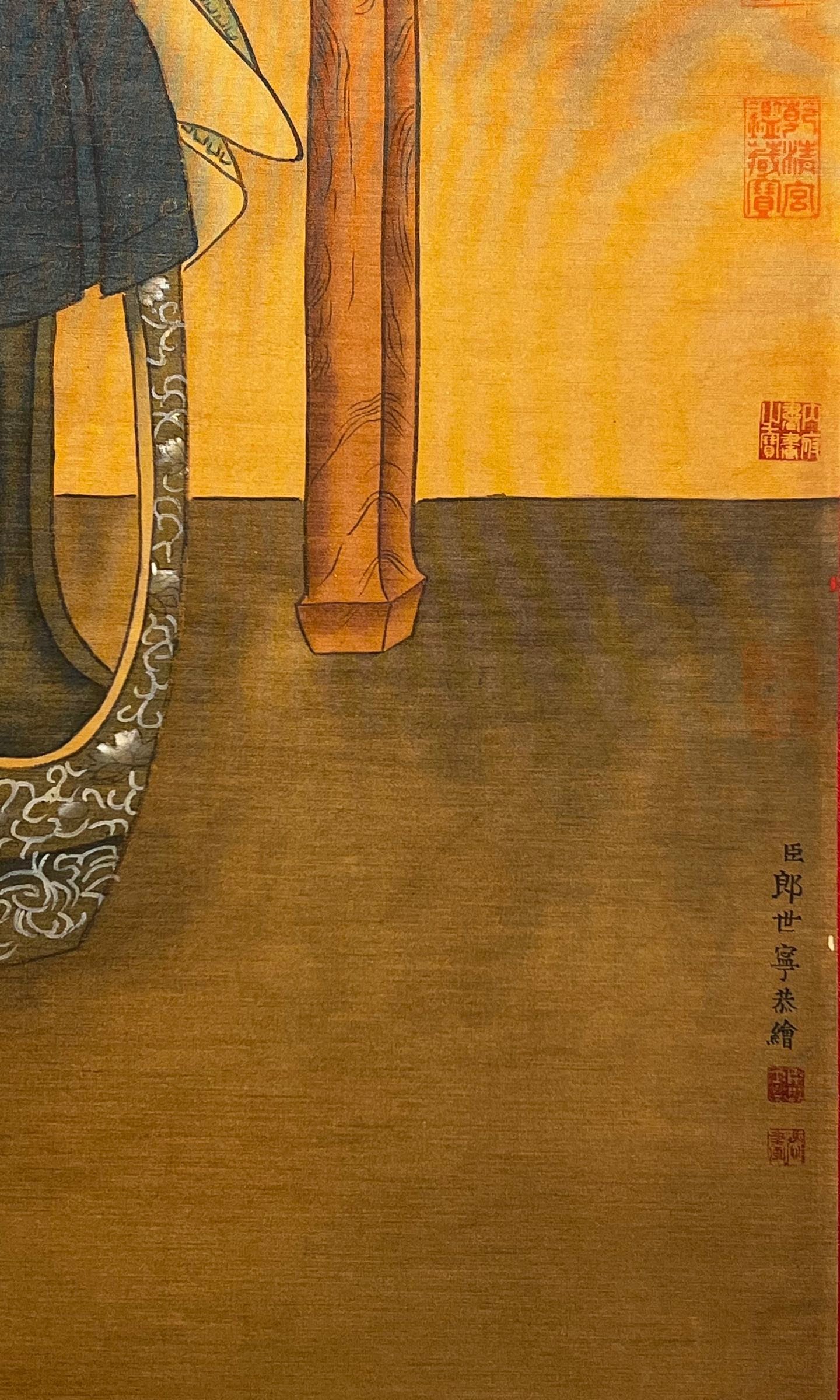 Chinese scroll painting Lang Shining