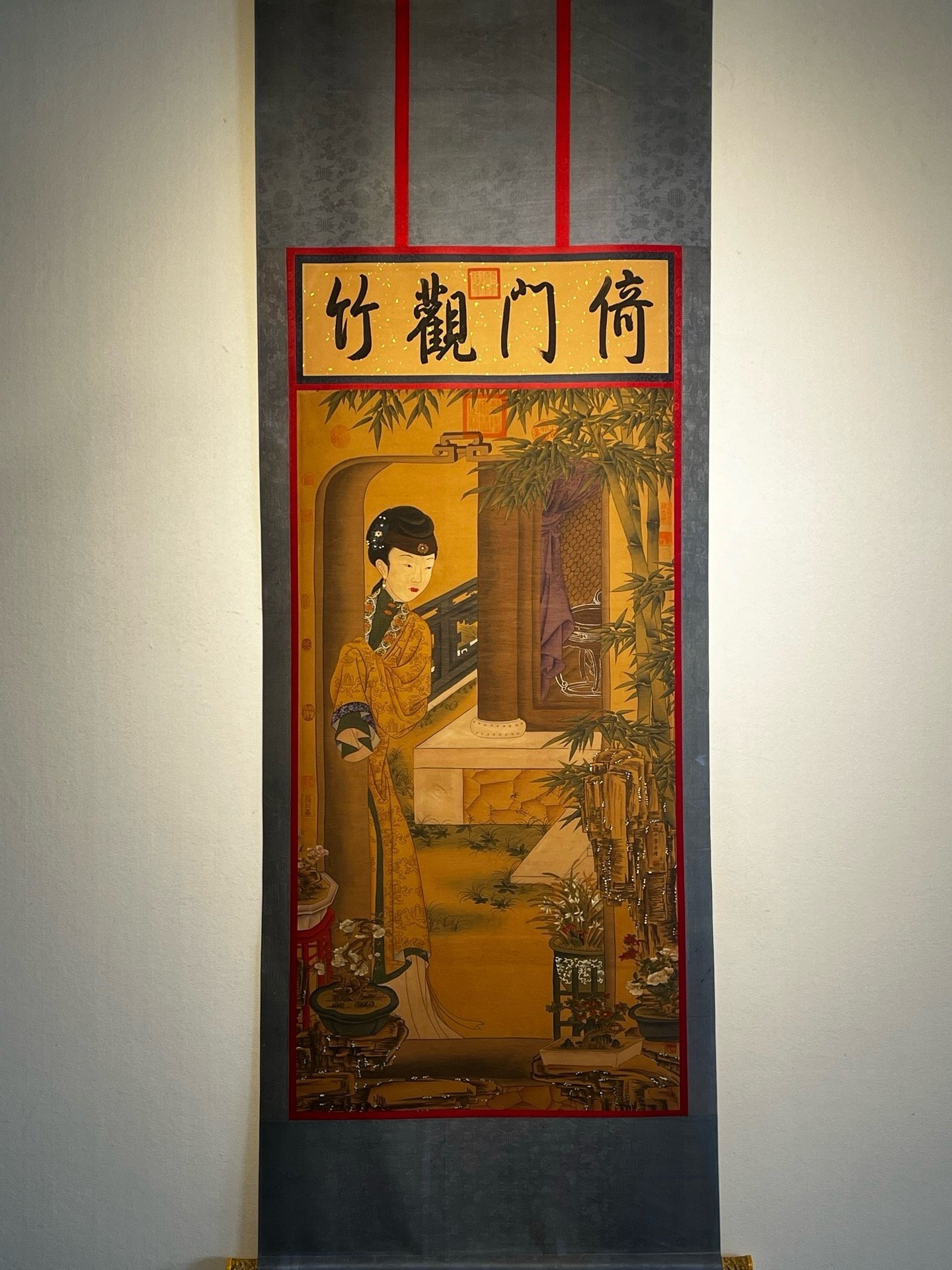 Chinese scroll painting Lang Shining