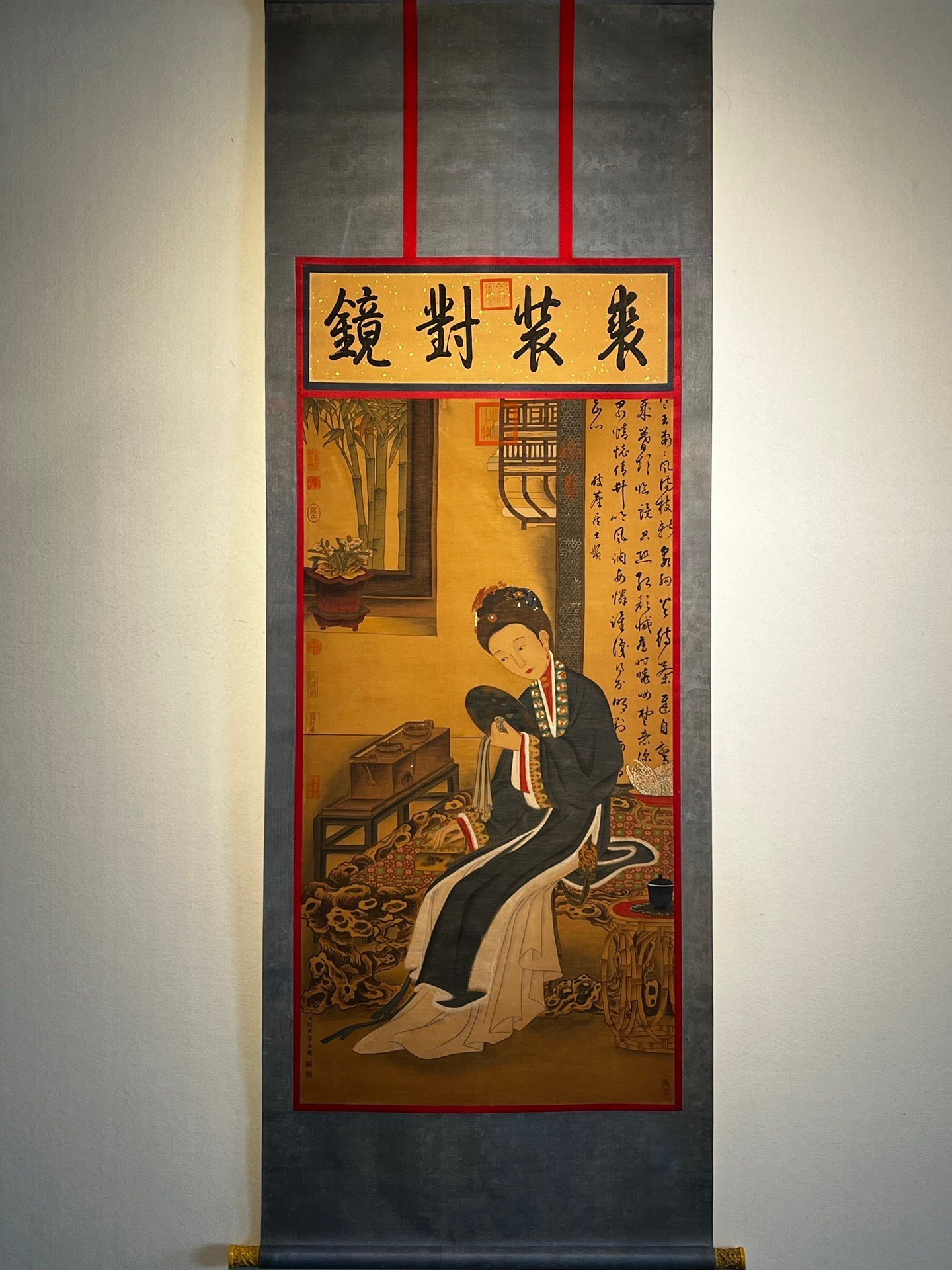 Chinese scroll painting Lang Shining