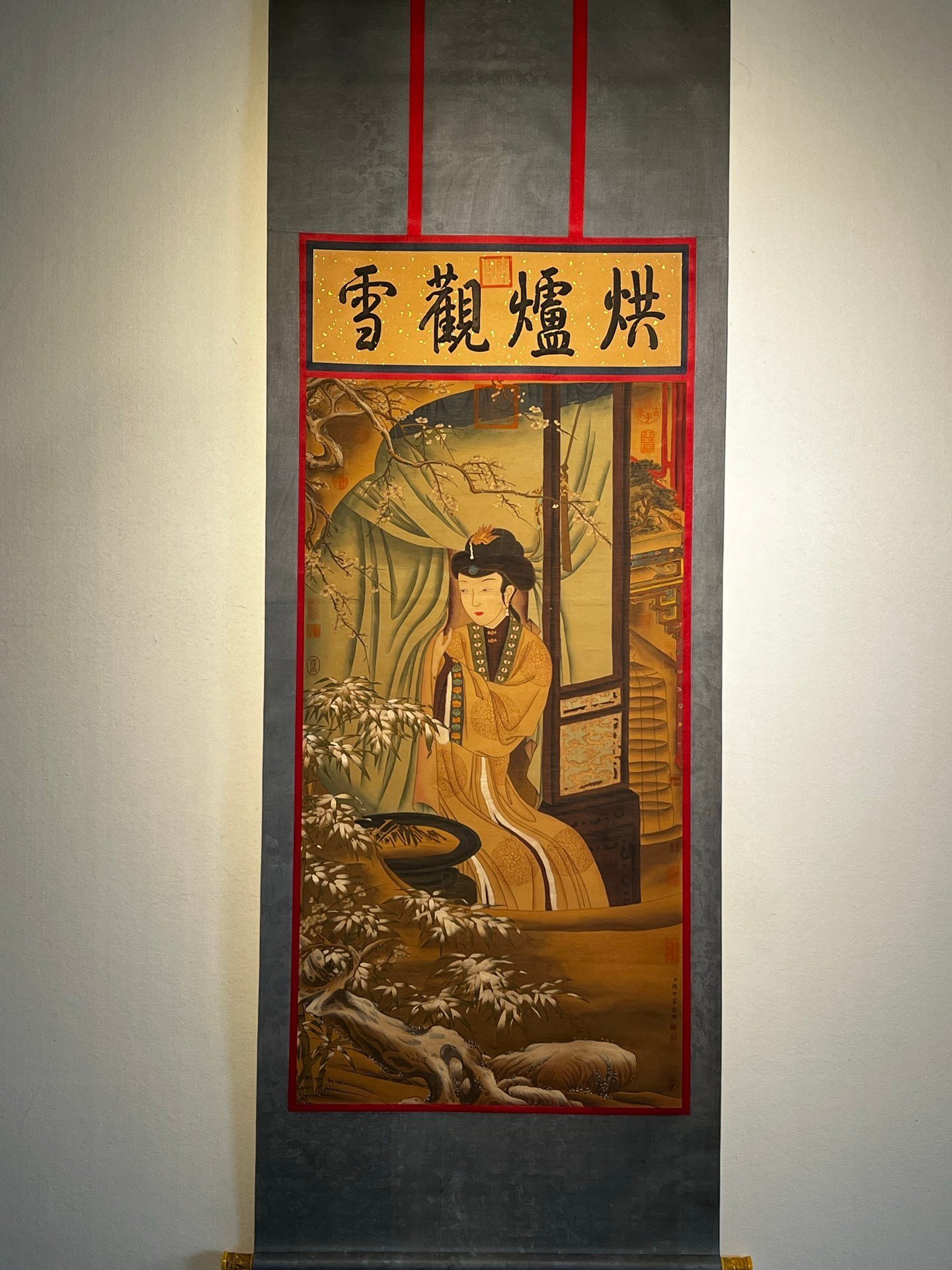 Chinese scroll painting Lang Shining