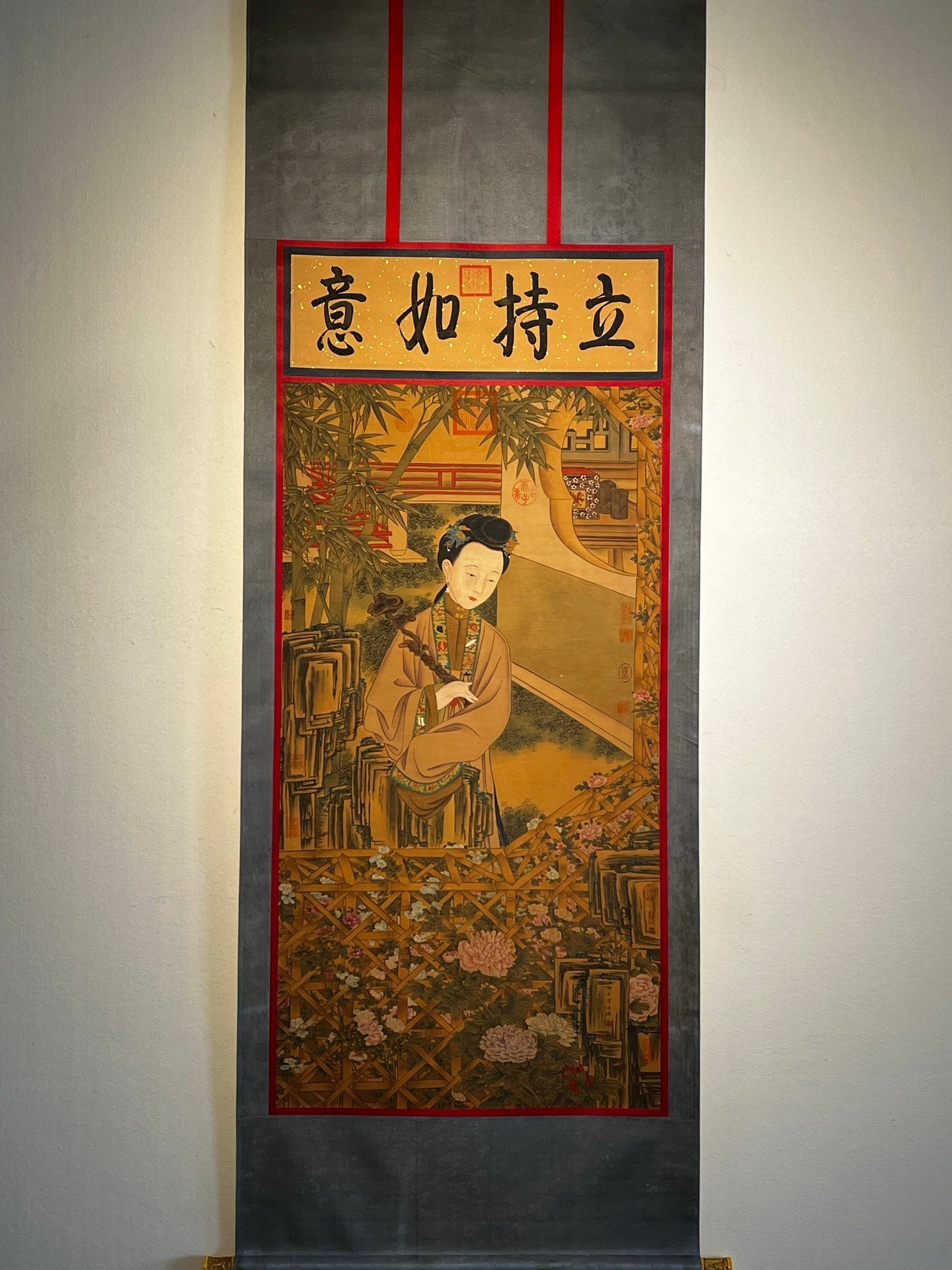 Chinese scroll painting Lang Shining