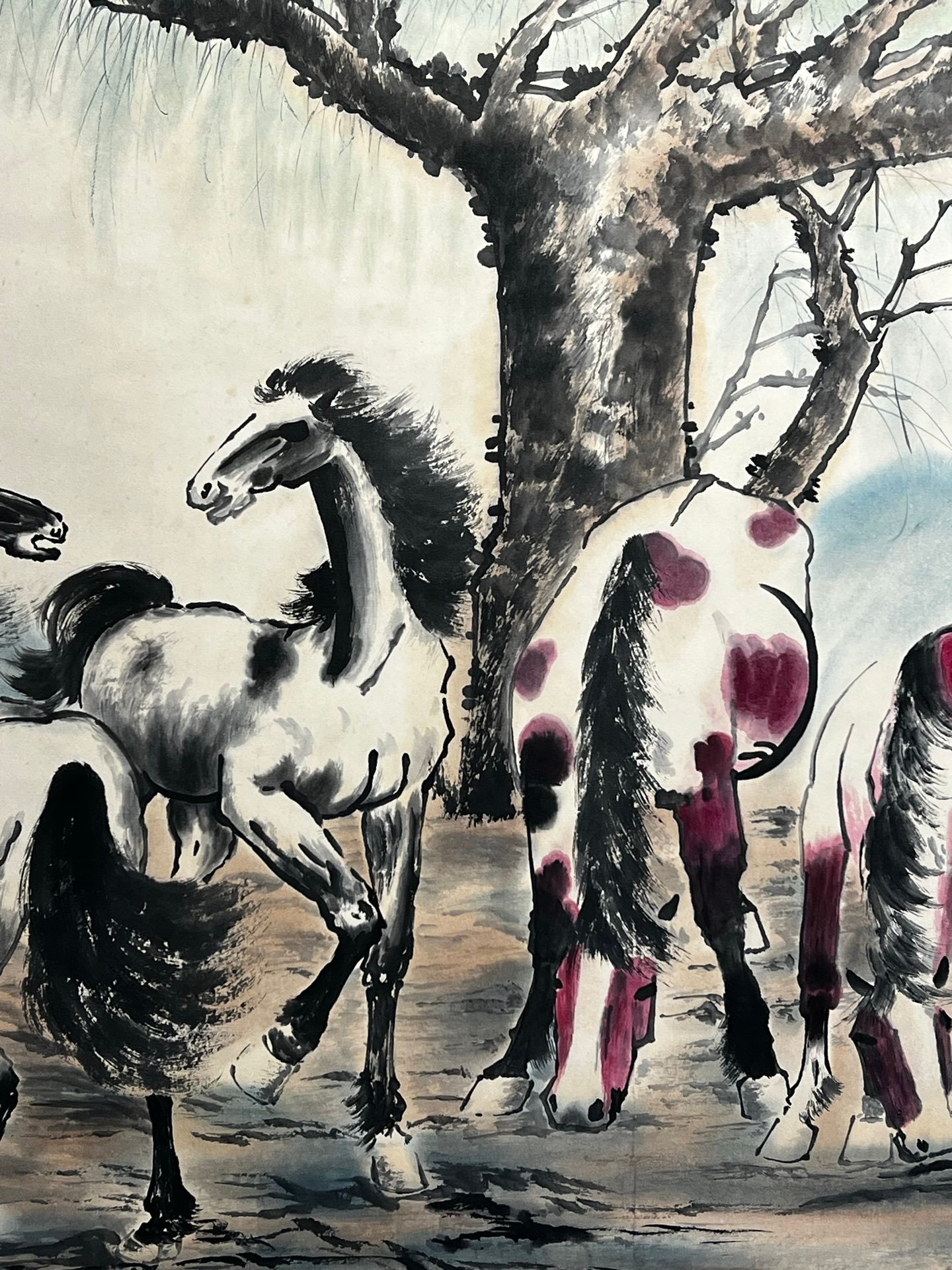 Chinese scroll painting Xu Beihong
