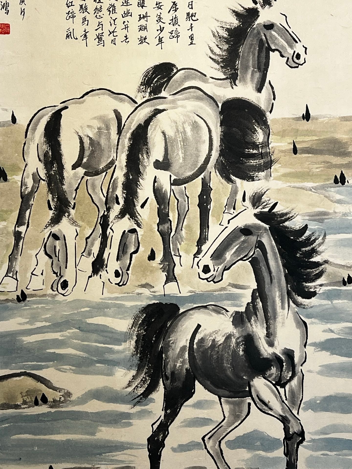 Chinese scroll painting Xu Beihong