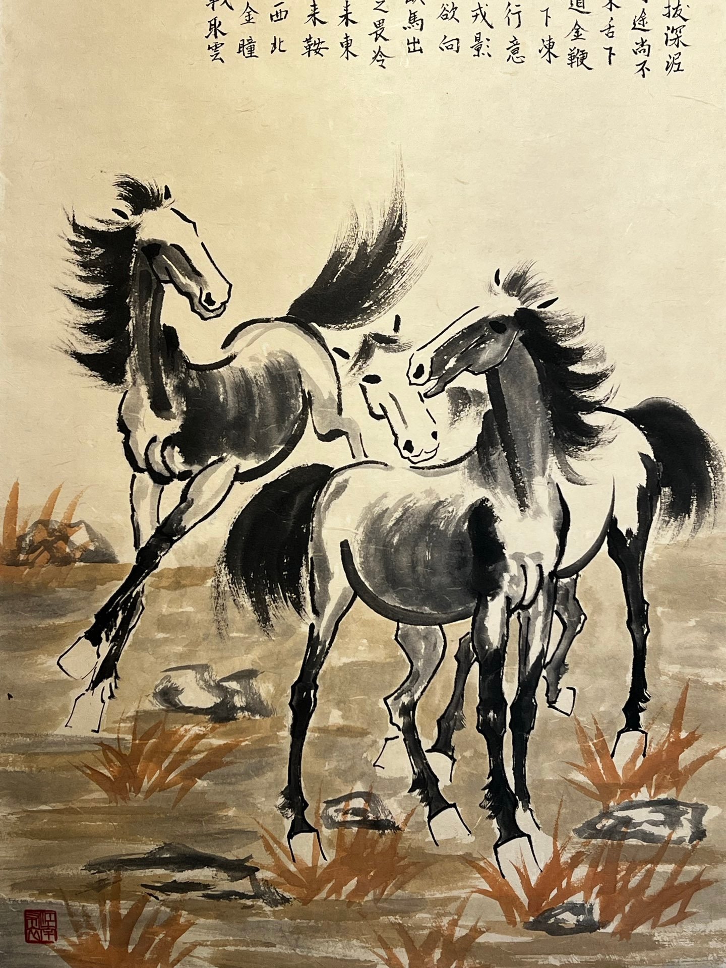 Chinese scroll painting Xu Beihong