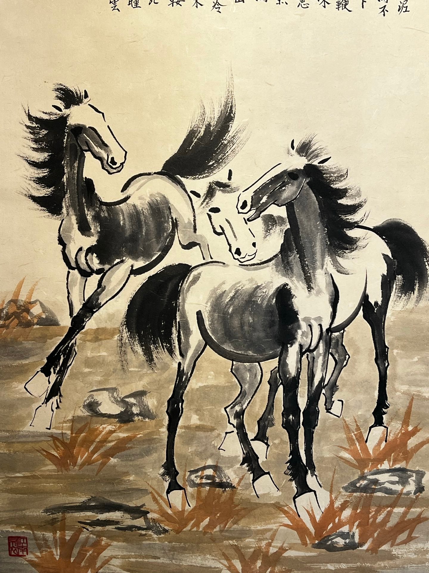 Chinese scroll painting Xu Beihong