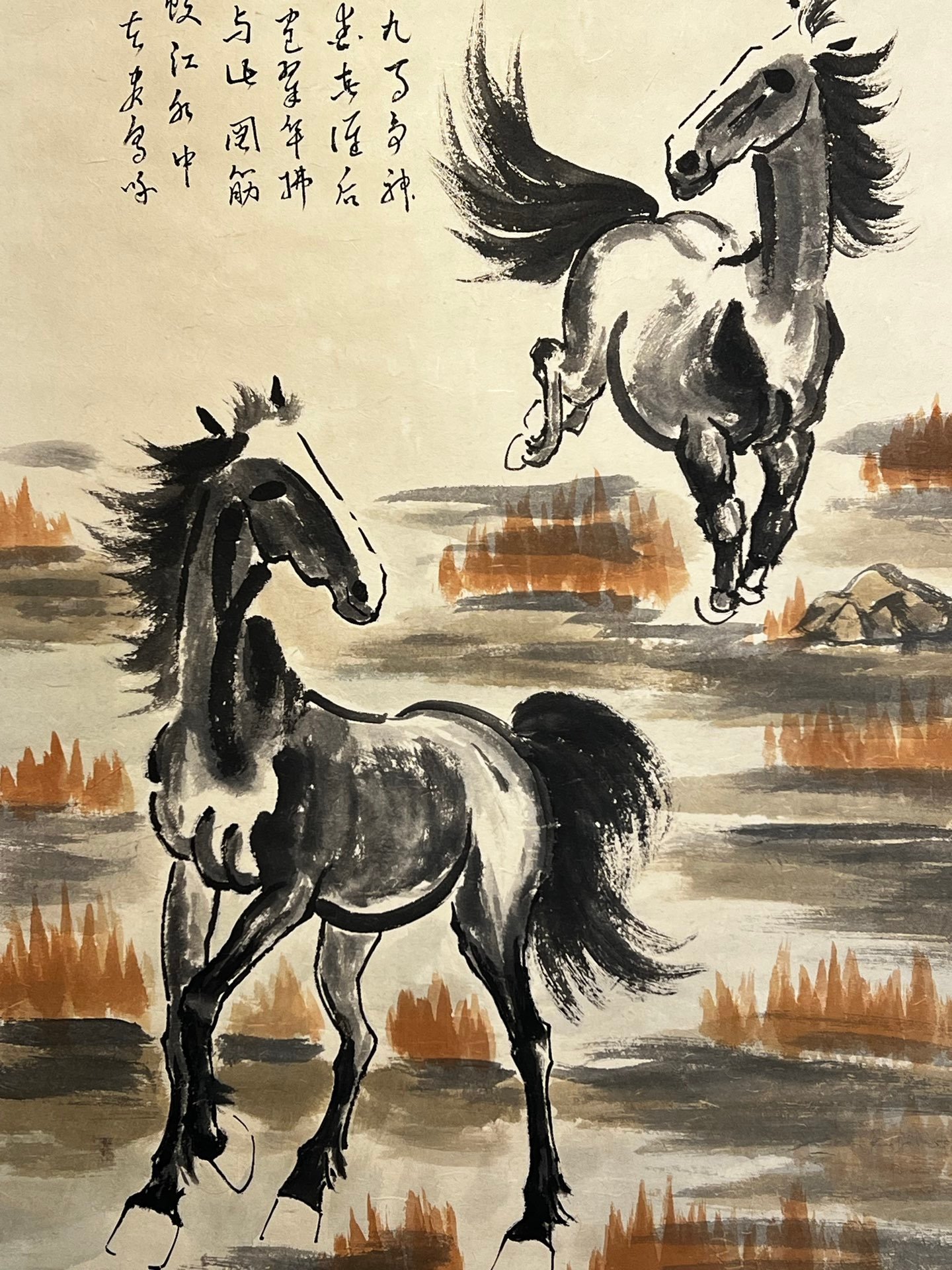 Chinese scroll painting Xu Beihong