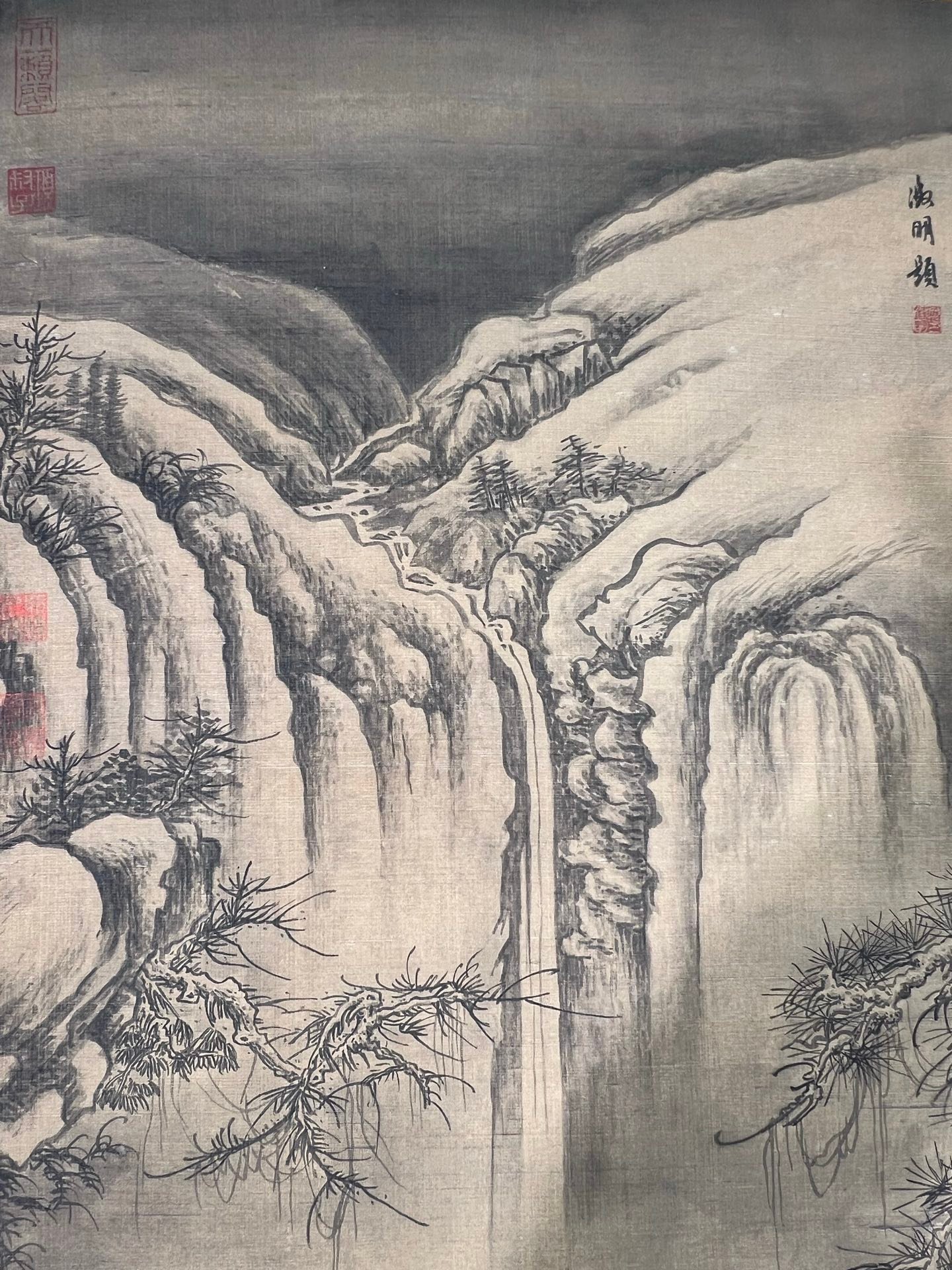 Chinese scroll painting Li Cheng