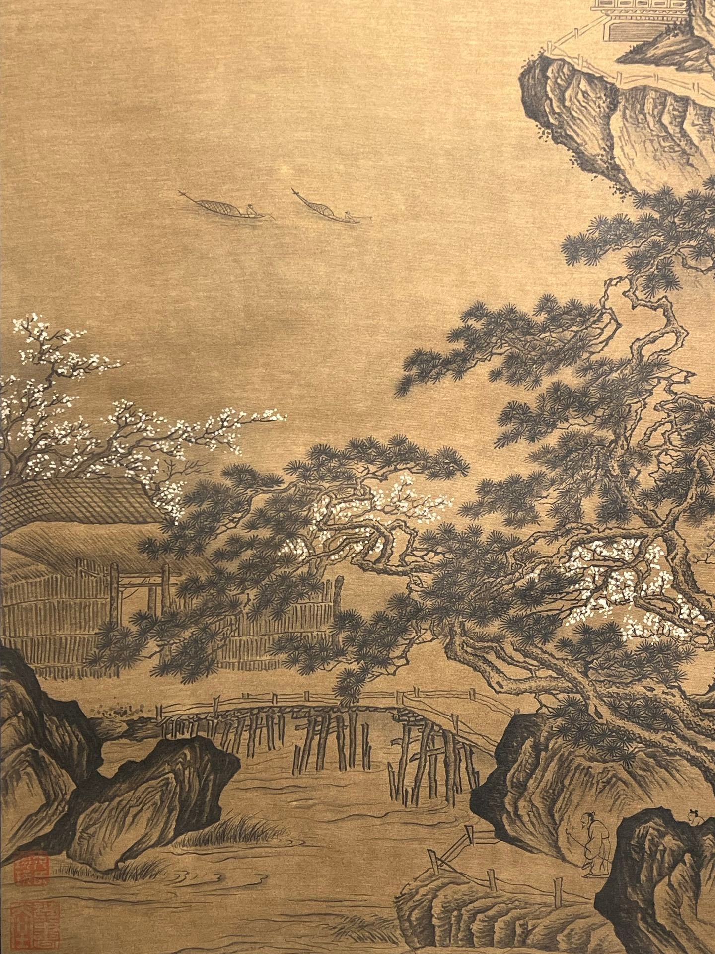 Chinese scroll painting Tang Yin