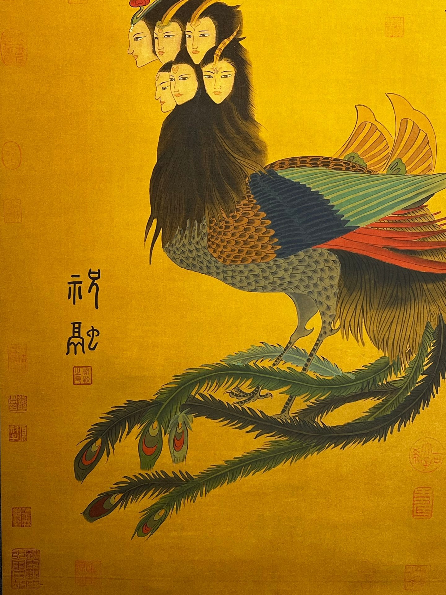 Chinese scroll painting Zhu Rong