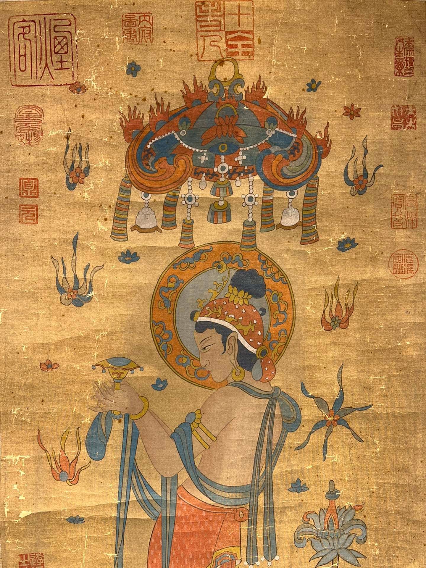 Chinese scroll painting Wang Qihan