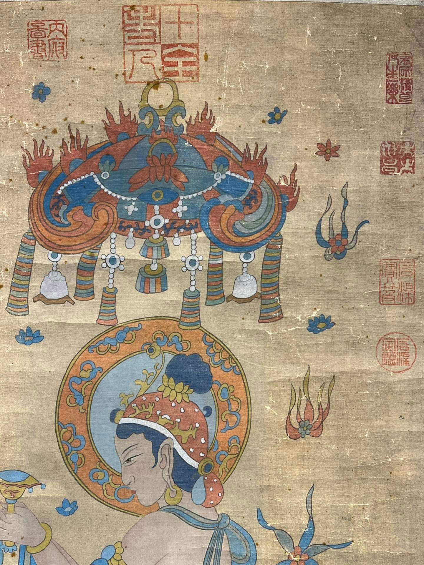 Chinese scroll painting Wang Qihan