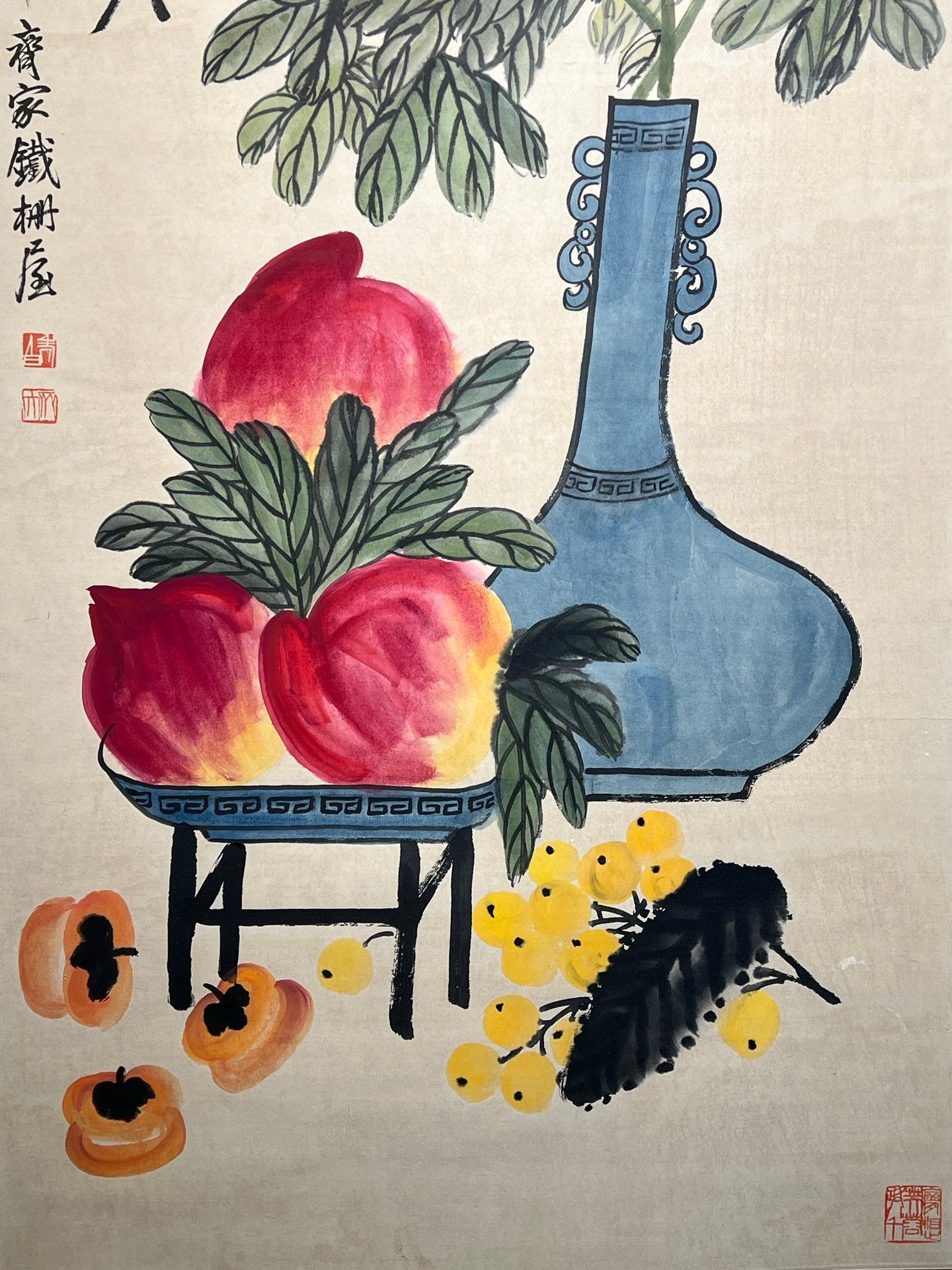 Chinese scroll painting Qi Baishi