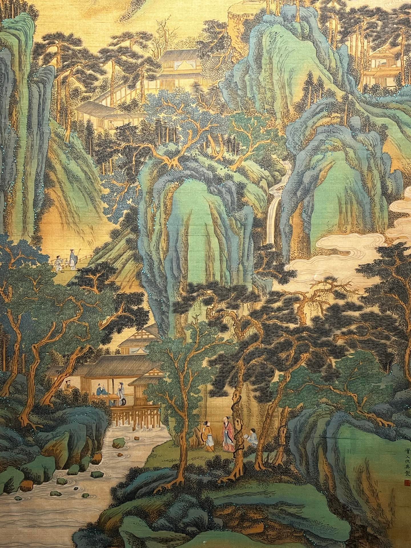 Chinese scroll painting Qiu Ying