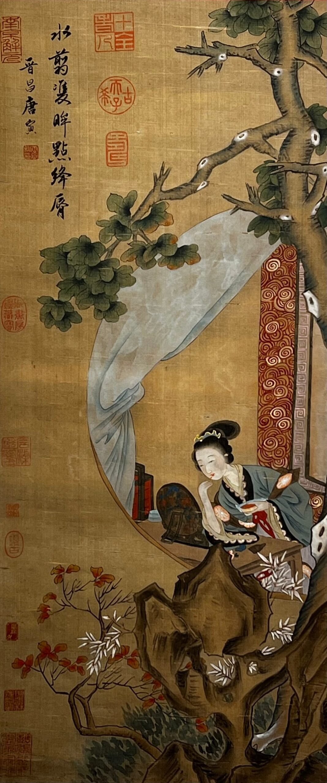 Chinese scroll painting Tang Yin