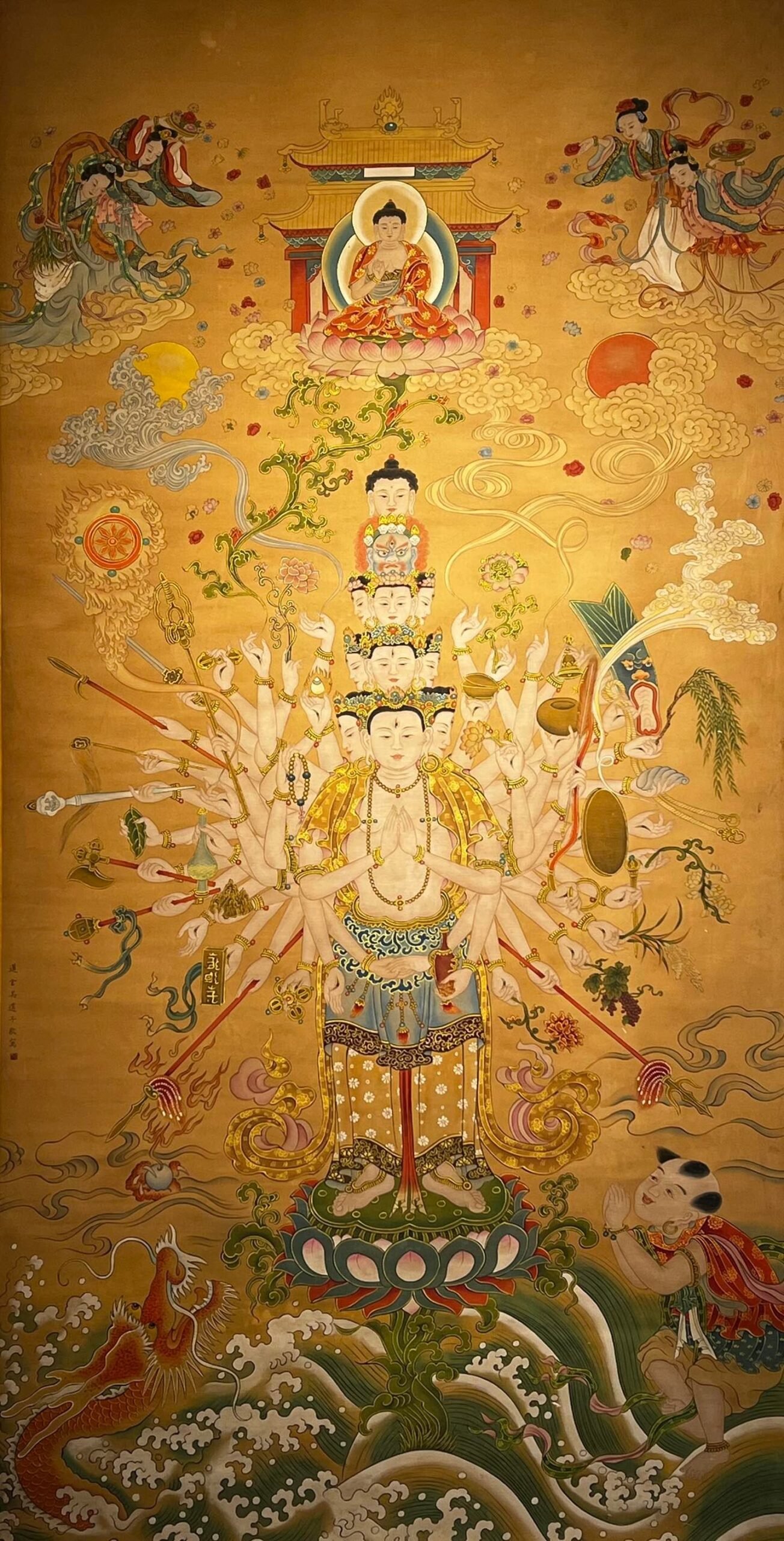 Chinese scroll painting Wu Daozi