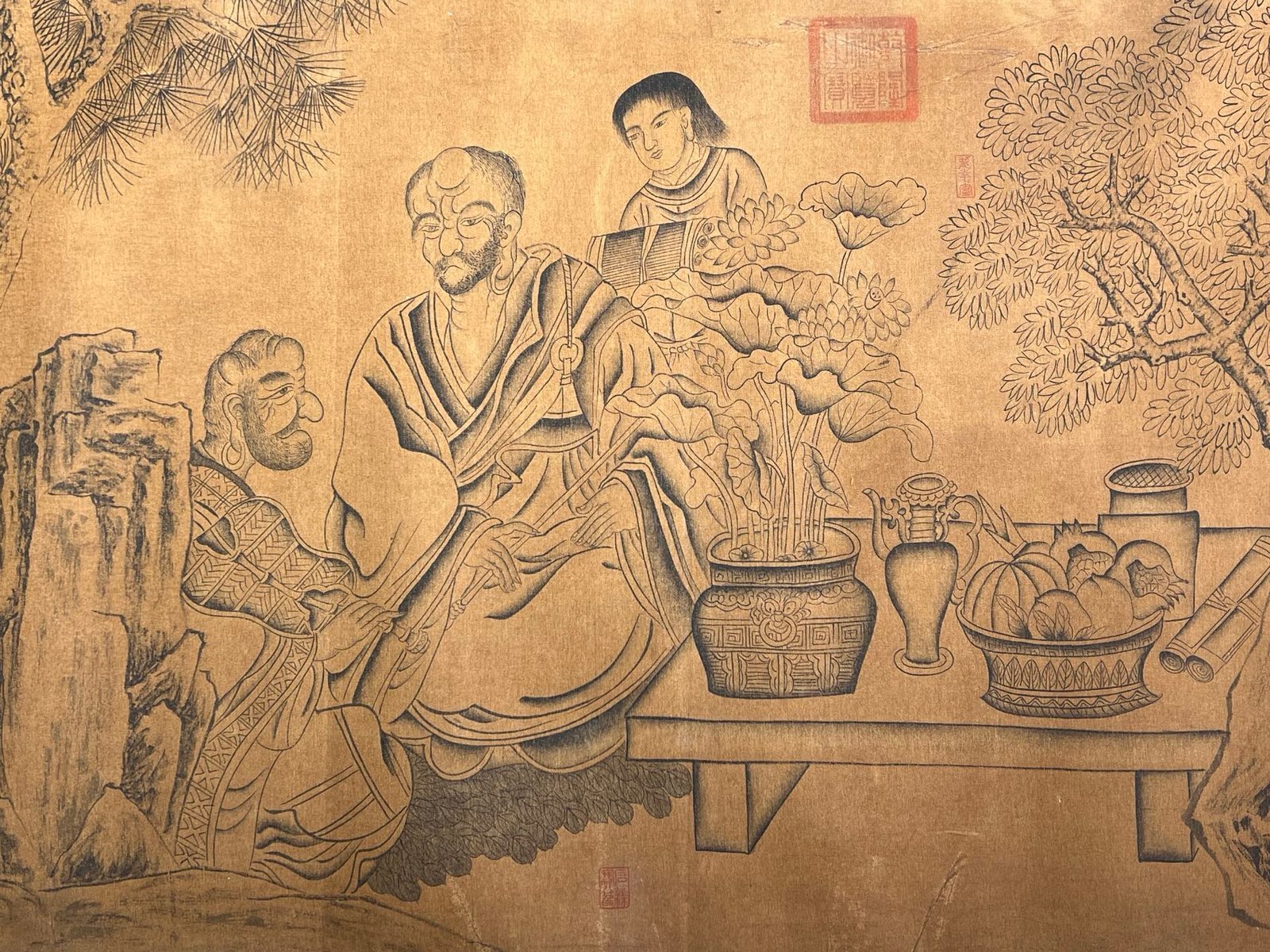 Chinese scroll painting Wu Daozi
