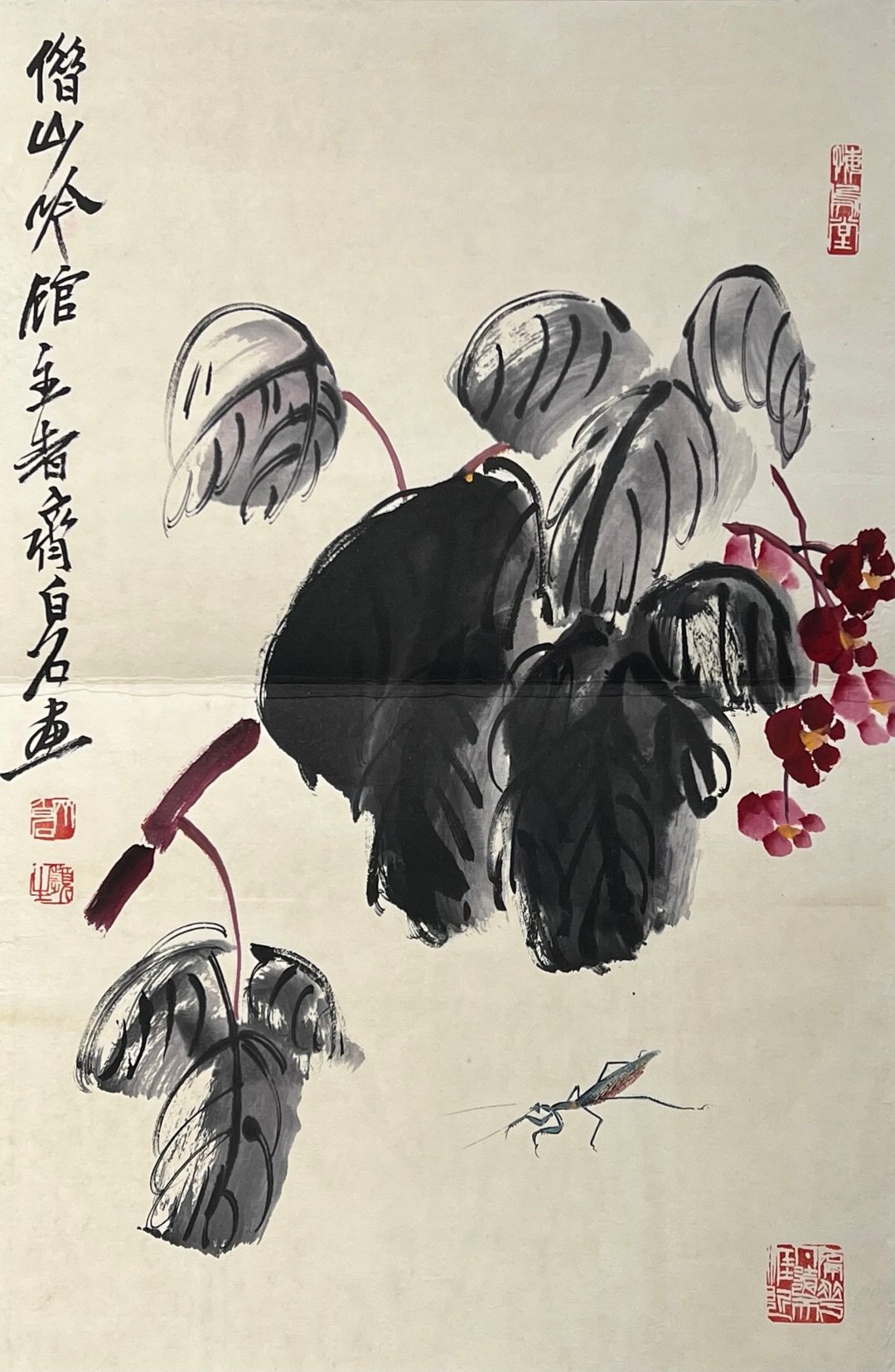 Chinese scroll painting Qi Baishi