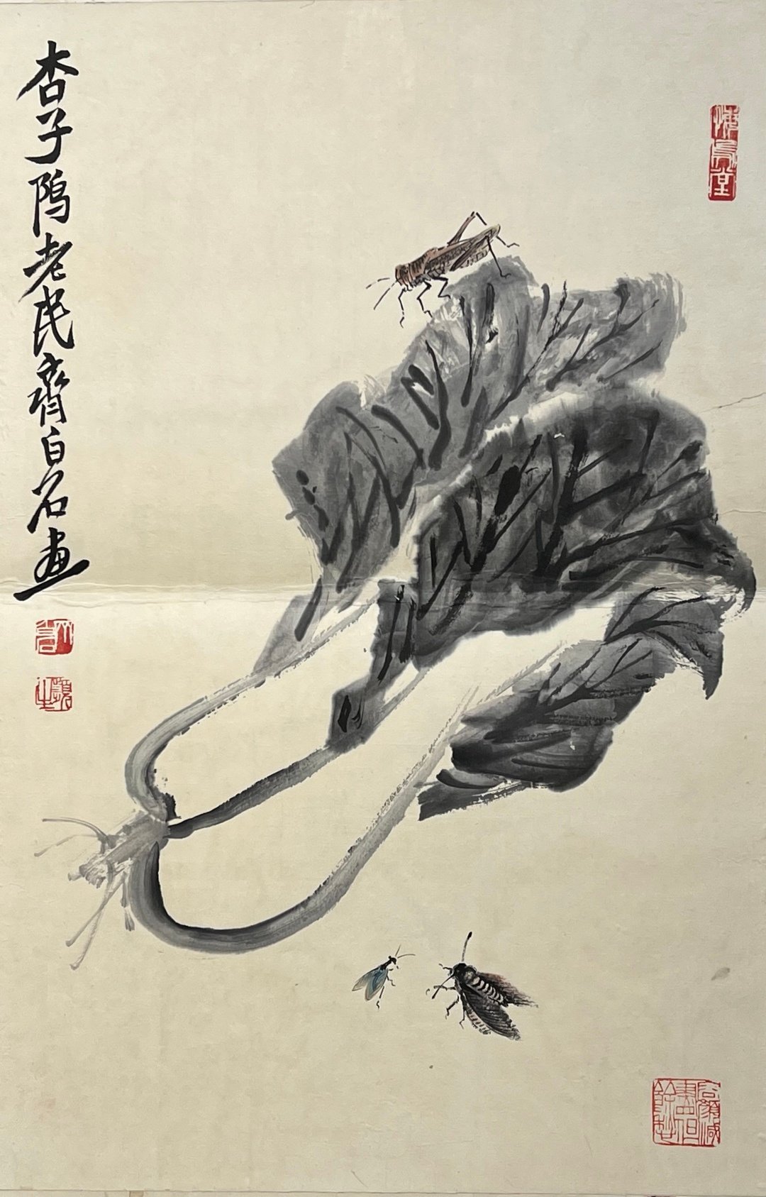 Chinese scroll painting Qi Baishi