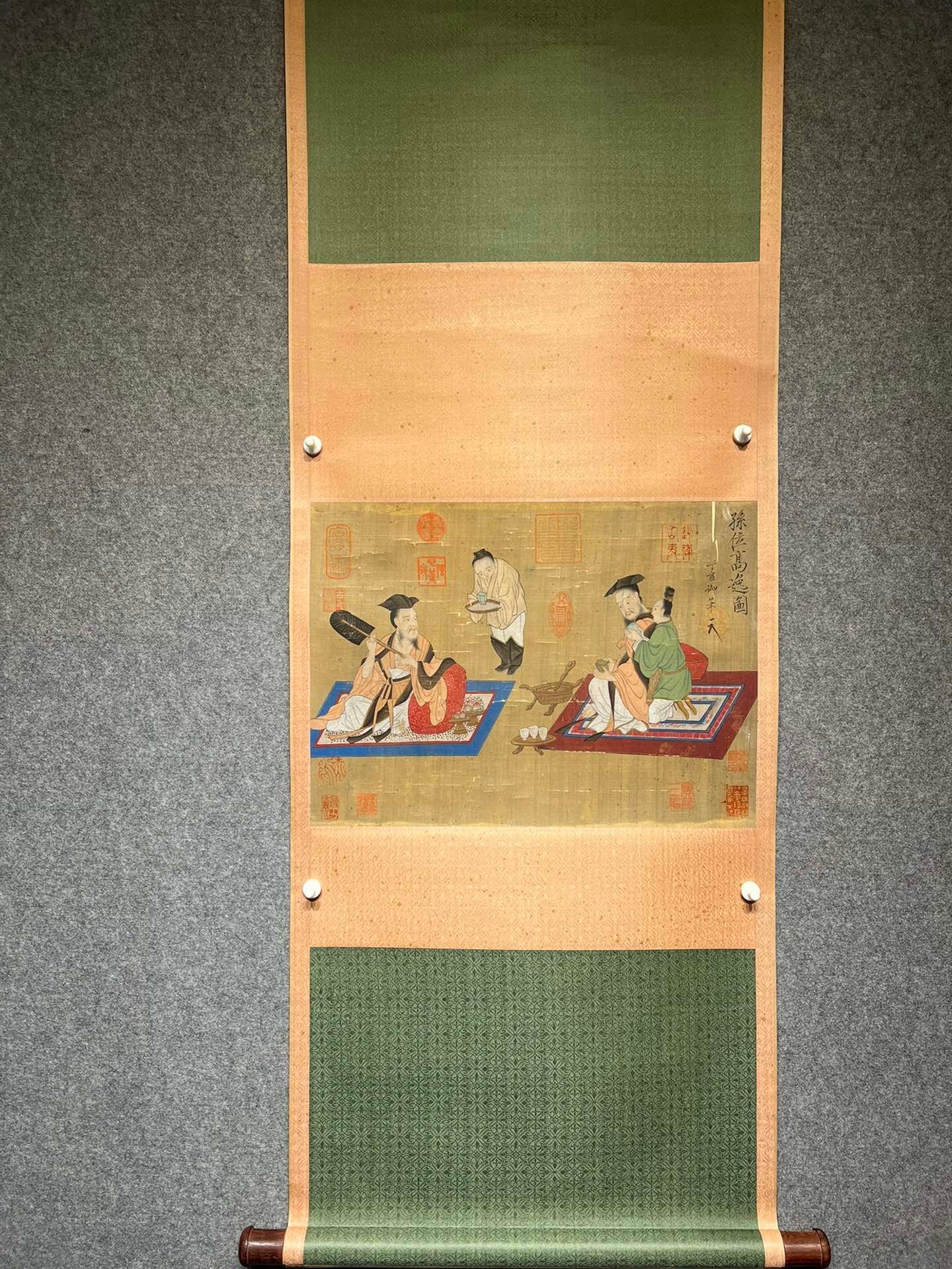 Chinese scroll painting Sun Yat sen