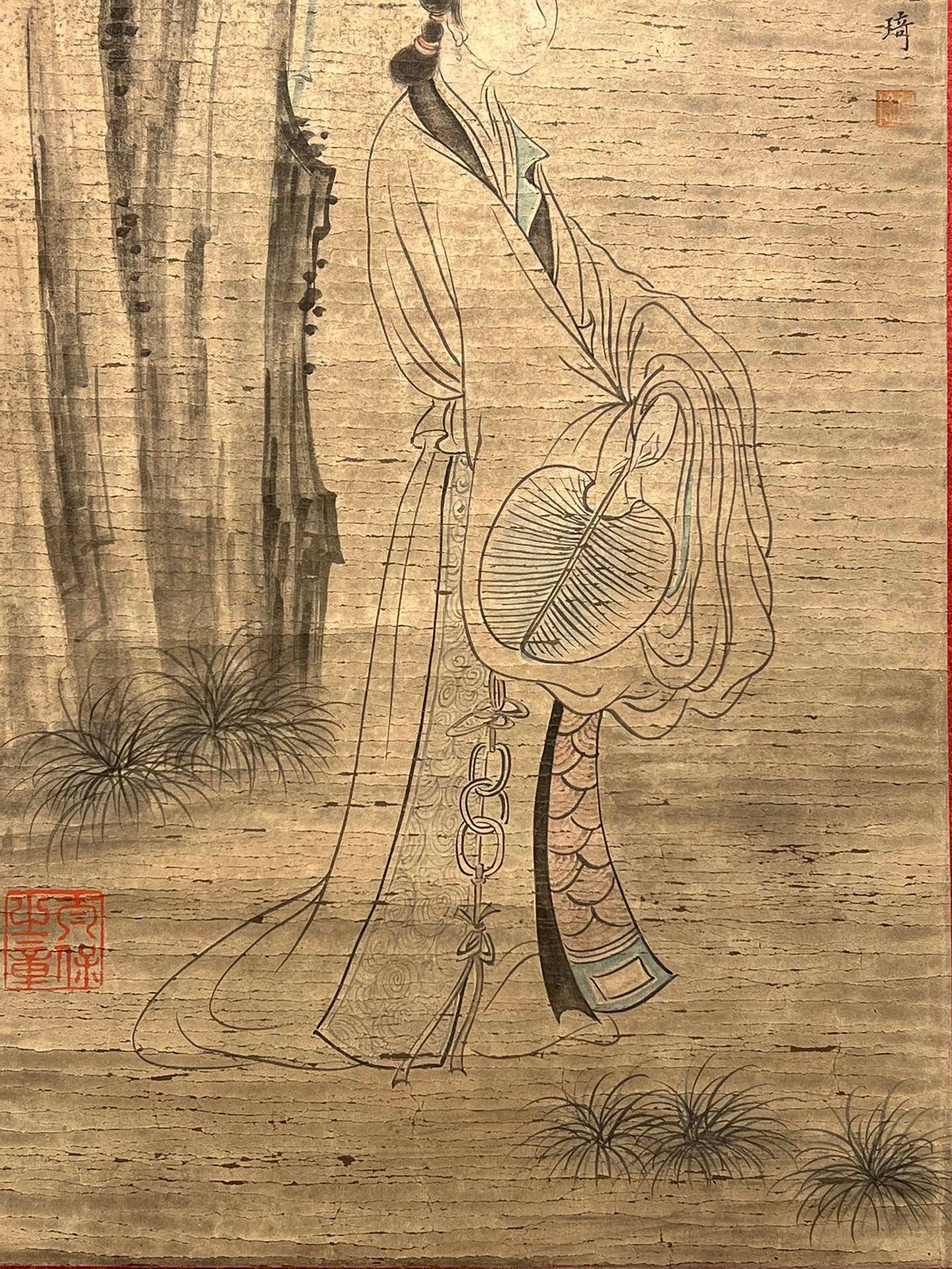 Chinese scroll painting Gaiqi Fine