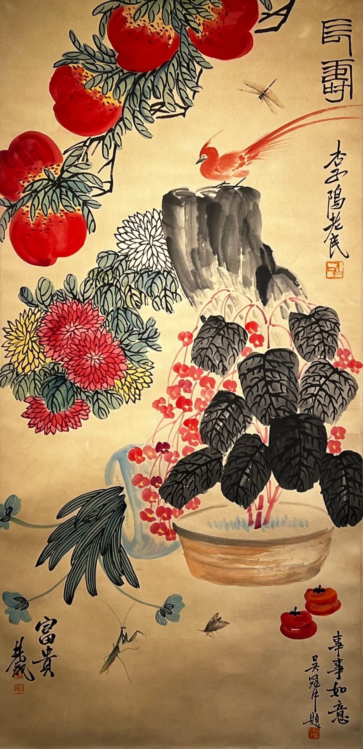 Chinese scroll painting Qi Baishi