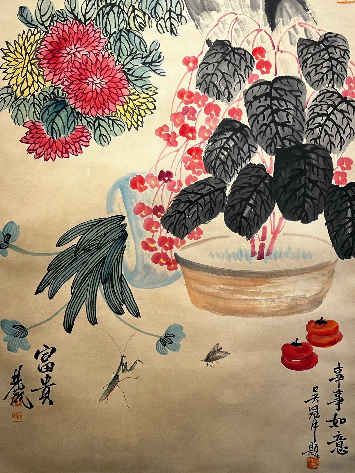 Chinese scroll painting Qi Baishi