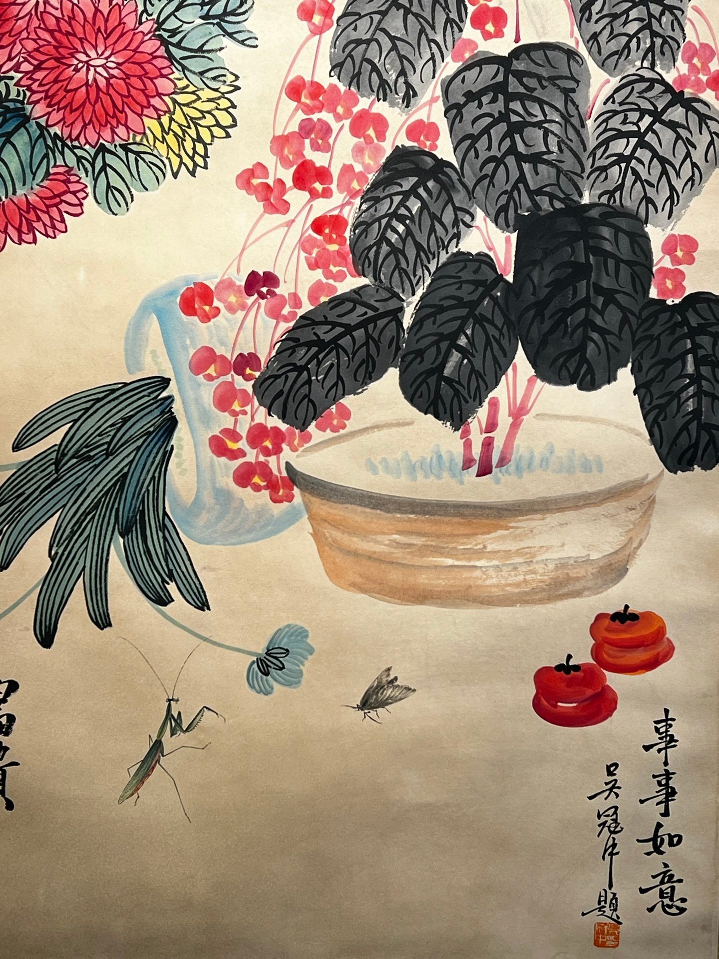 Chinese scroll painting Qi Baishi