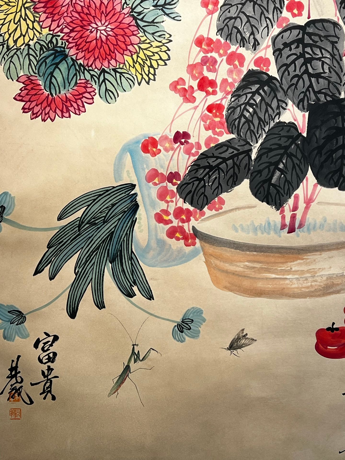 Chinese scroll painting Qi Baishi