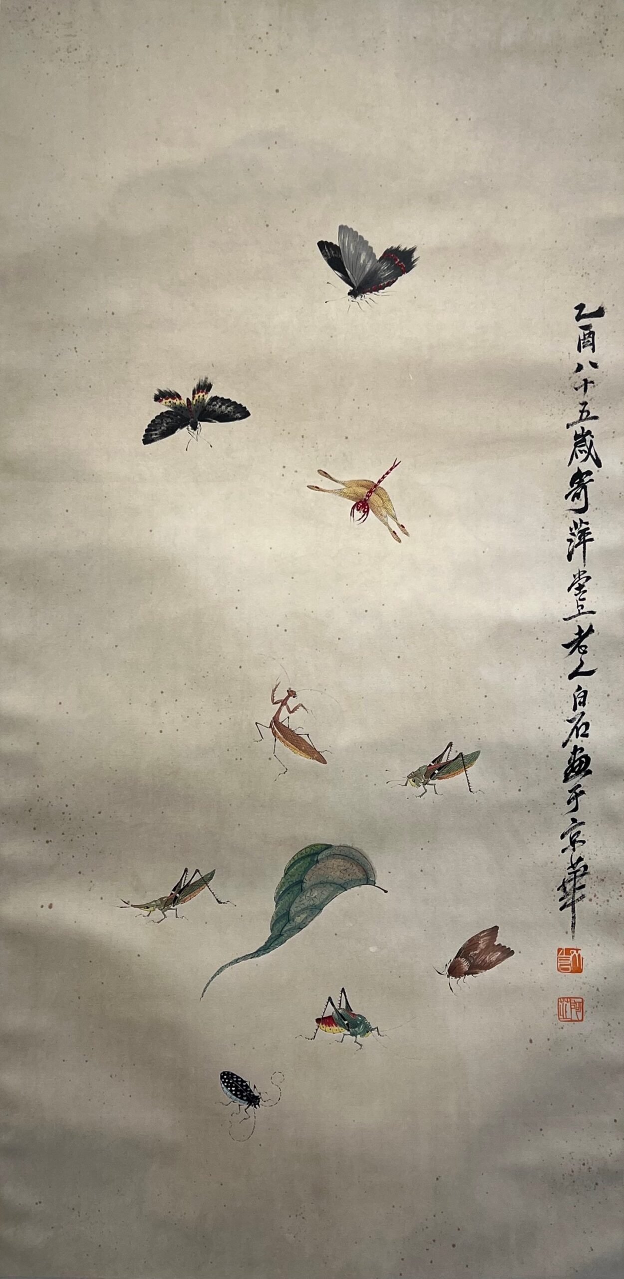 Chinese scroll painting Qi Baishi