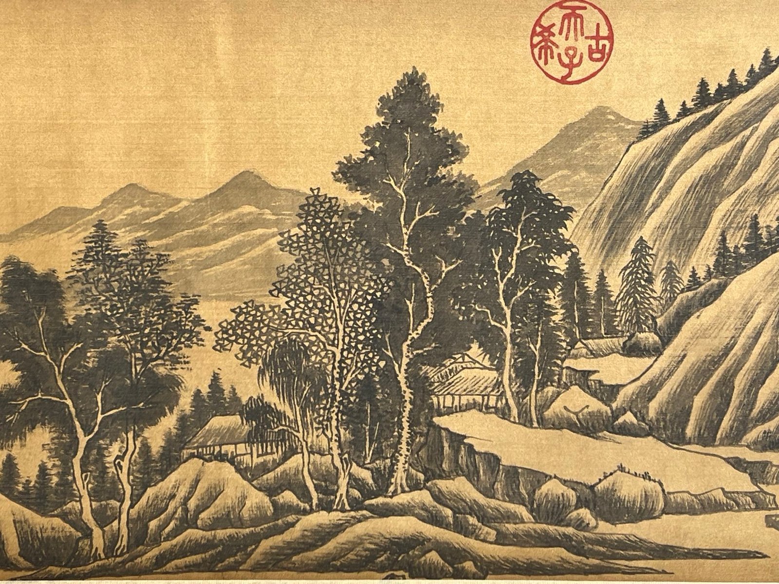 Chinese scroll painting Tang Yin