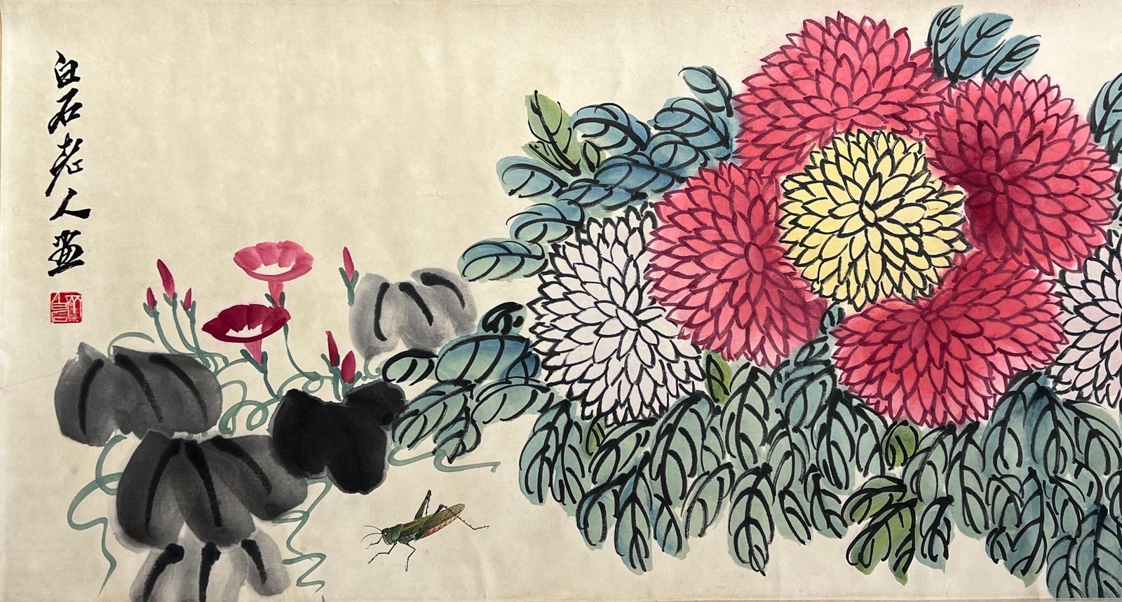 Chinese scroll painting Qi Baishi