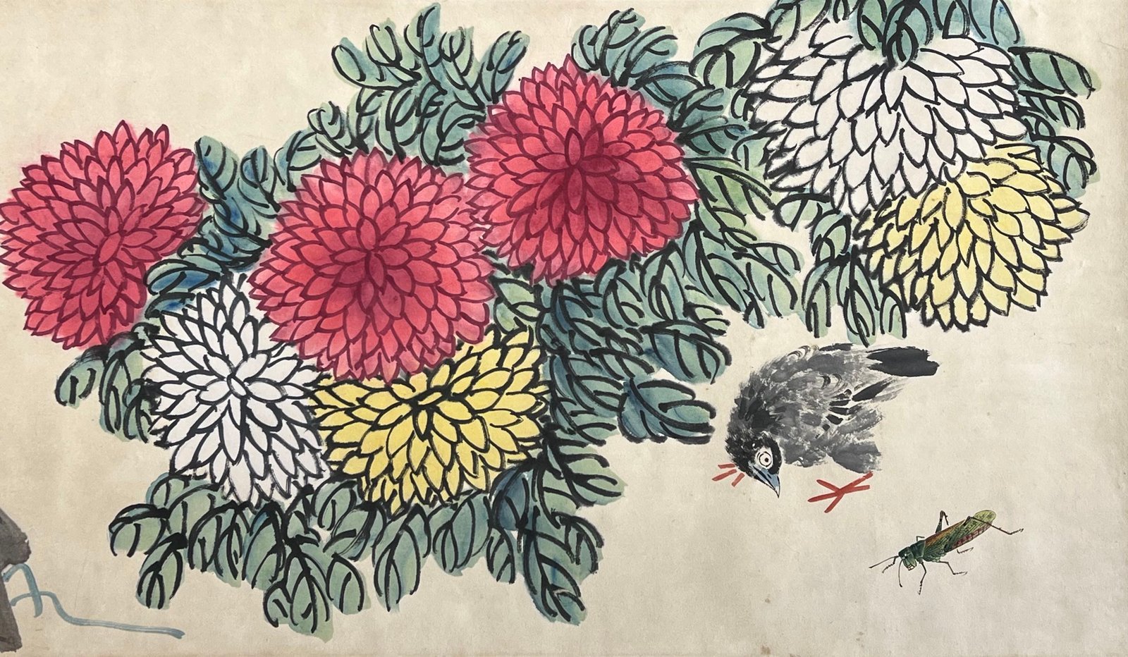 Chinese scroll painting Qi Baishi