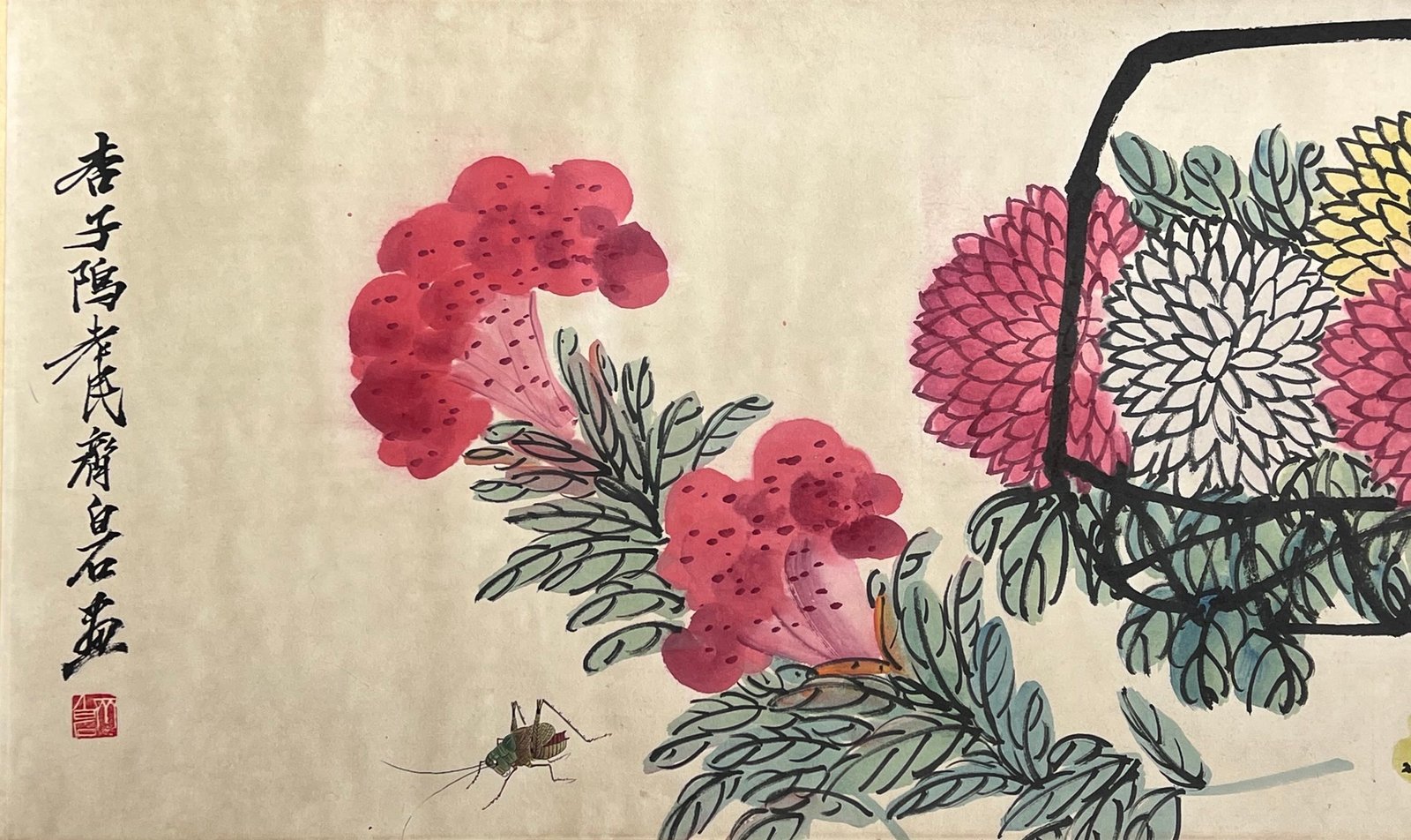 Chinese scroll painting Qi Baishi