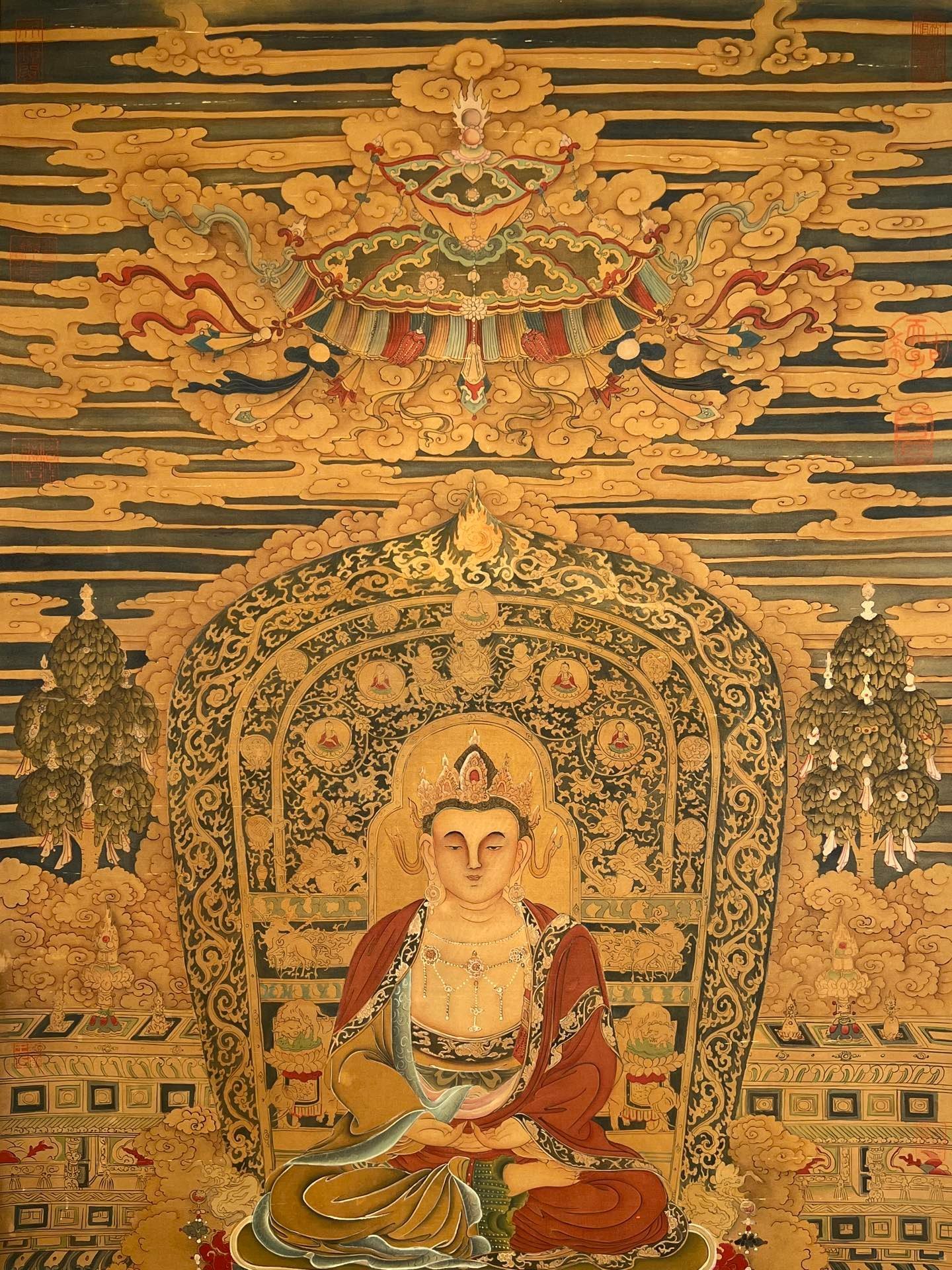Chinese scroll painting Wang Zhenpeng