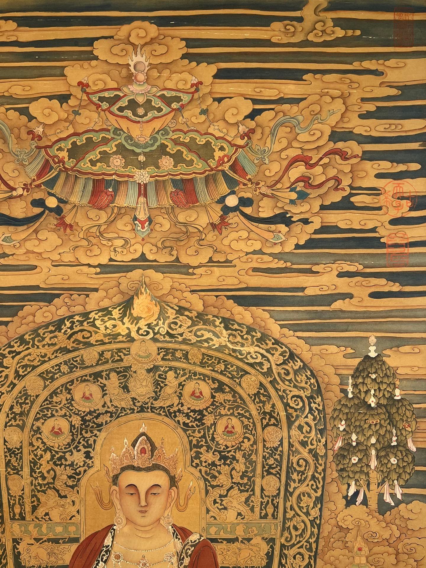 Chinese scroll painting Wang Zhenpeng