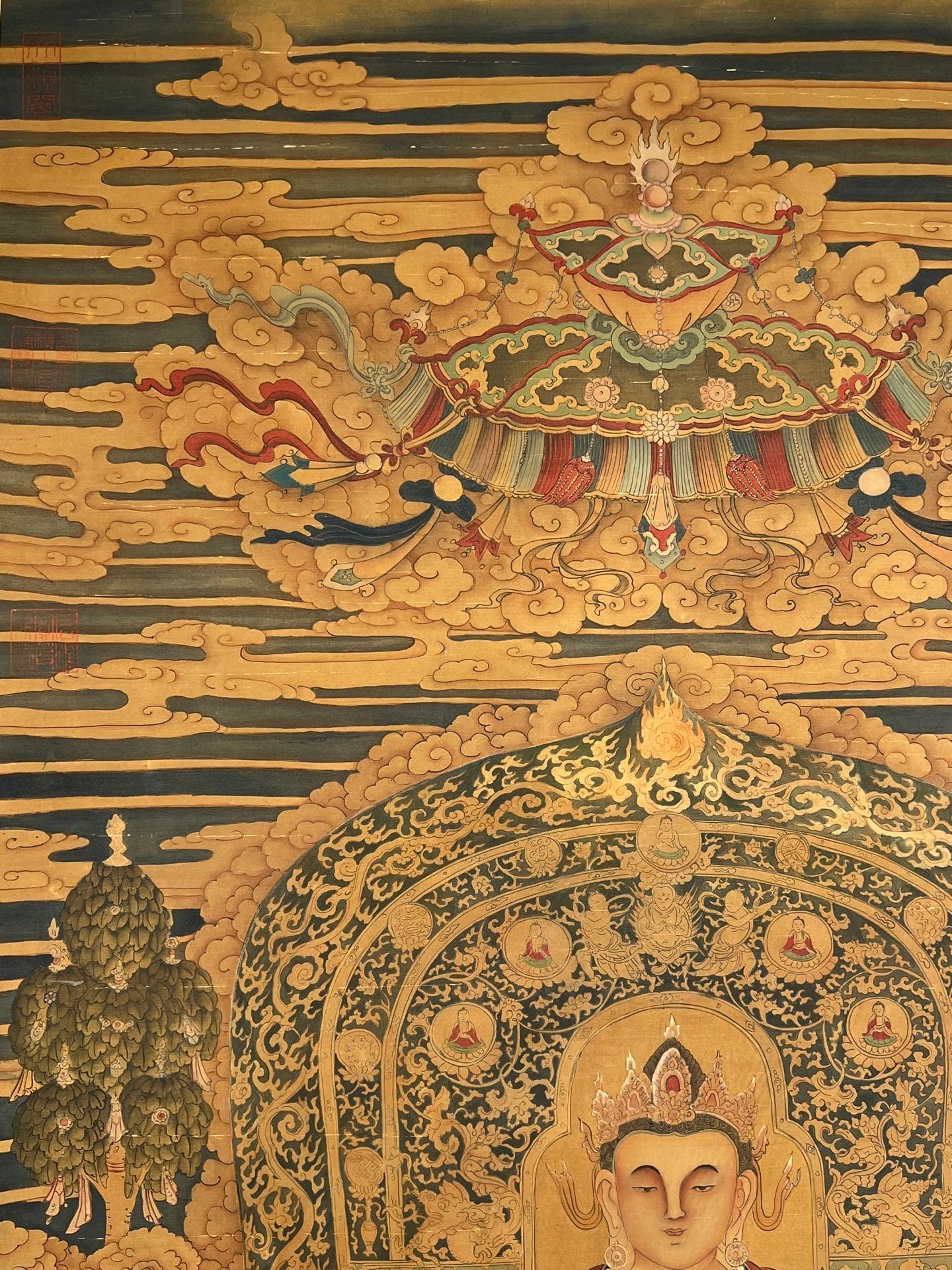 Chinese scroll painting Wang Zhenpeng