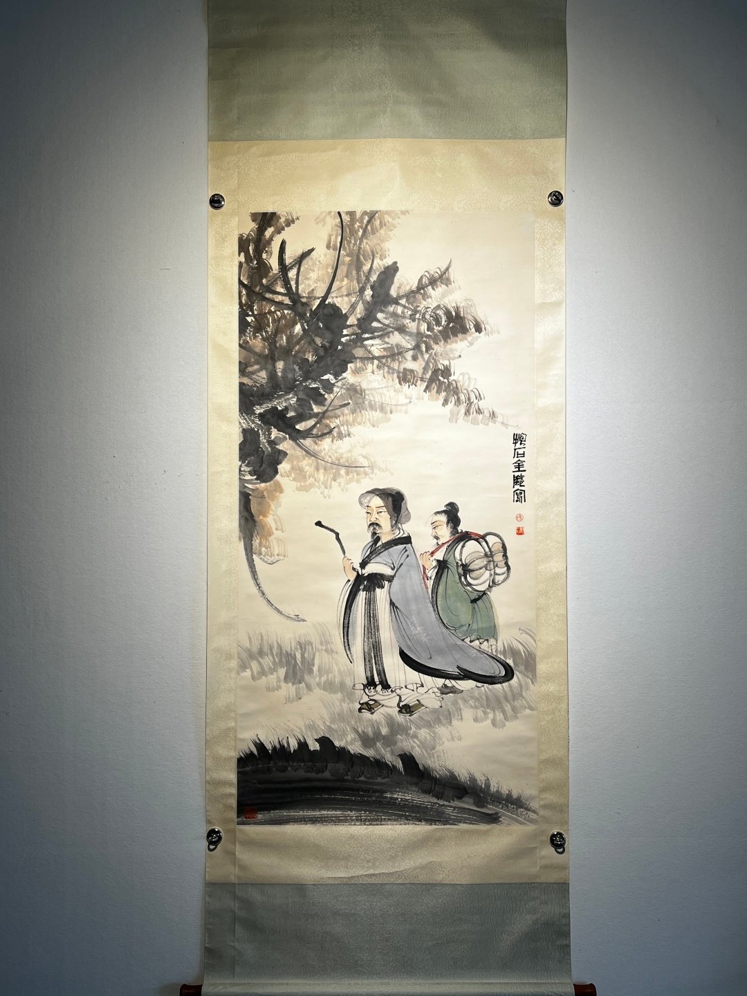 Chinese scroll painting Fu Baoshi