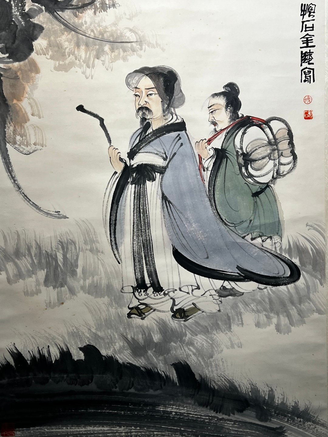 Chinese scroll painting Fu Baoshi