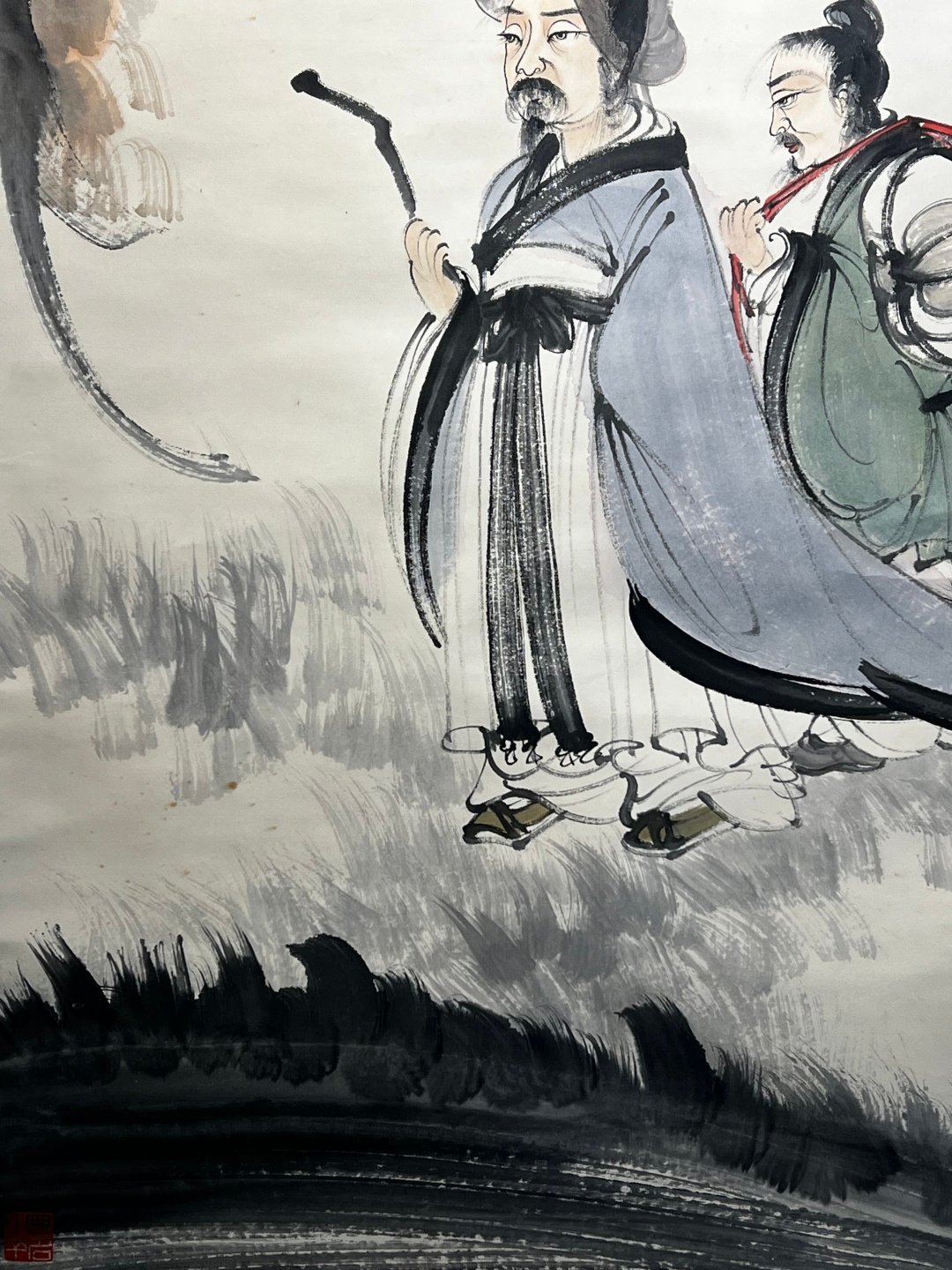 Chinese scroll painting Fu Baoshi