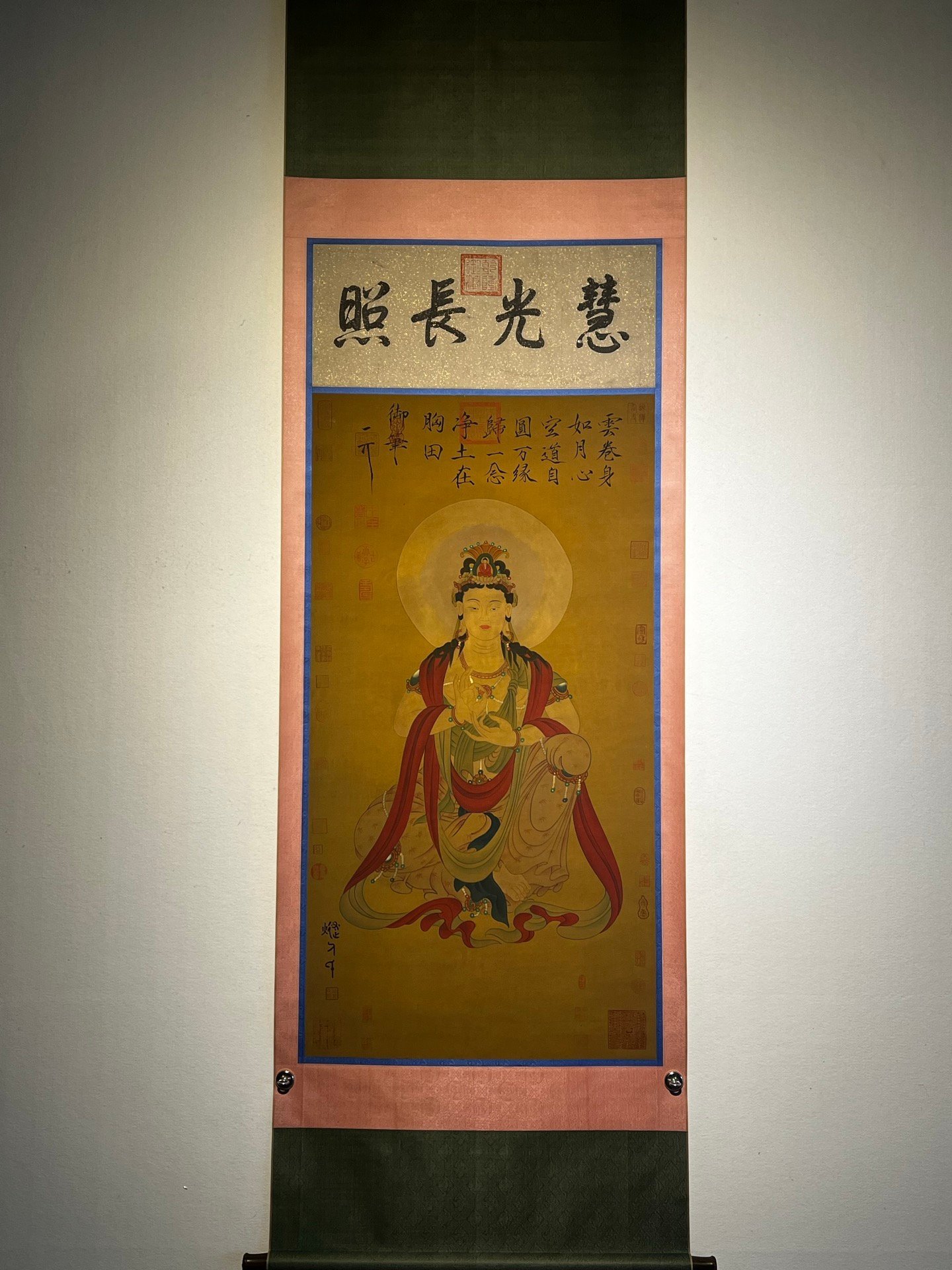 Chinese scroll painting Suiren