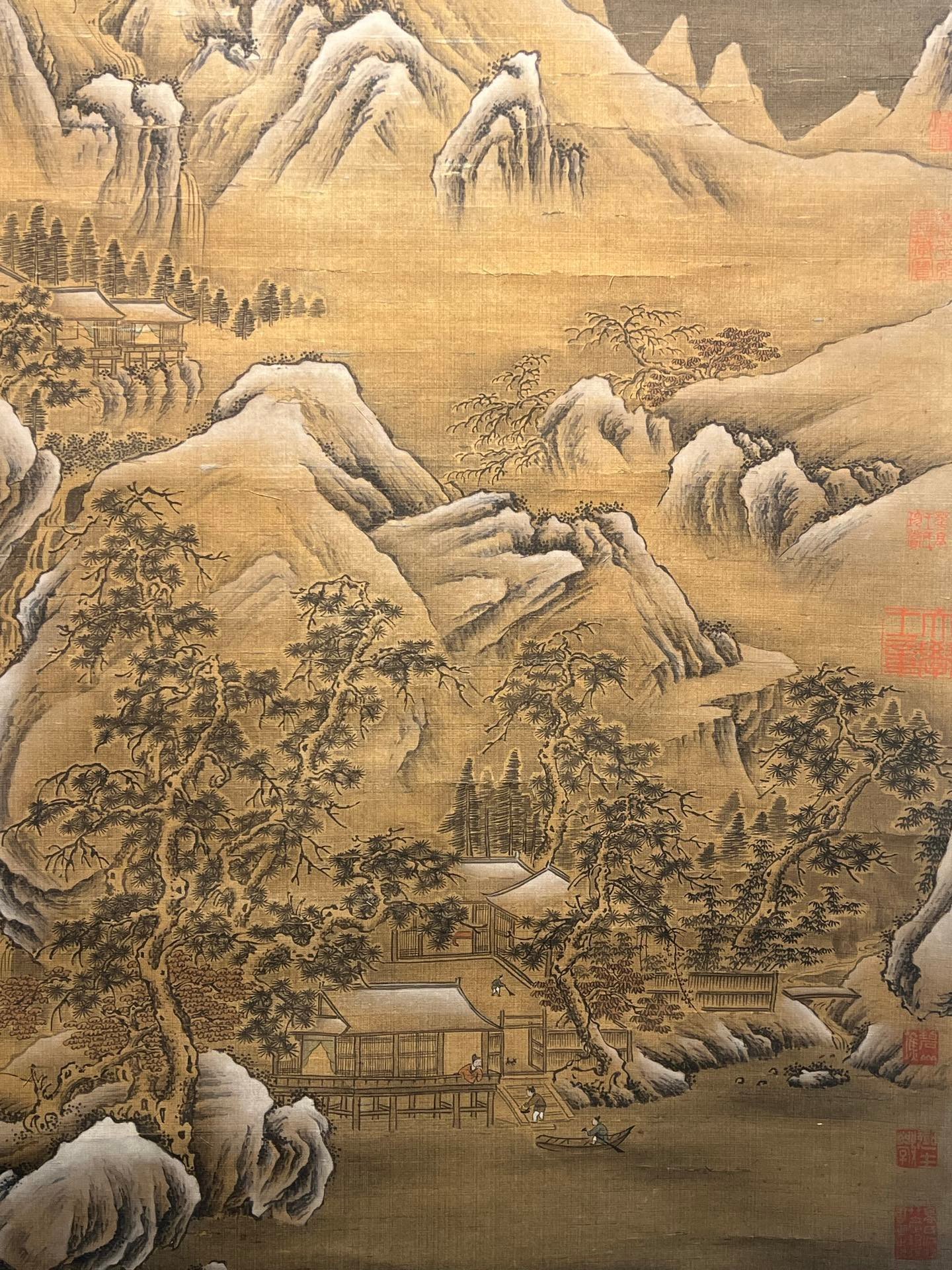 Chinese scroll painting Wang Ximeng