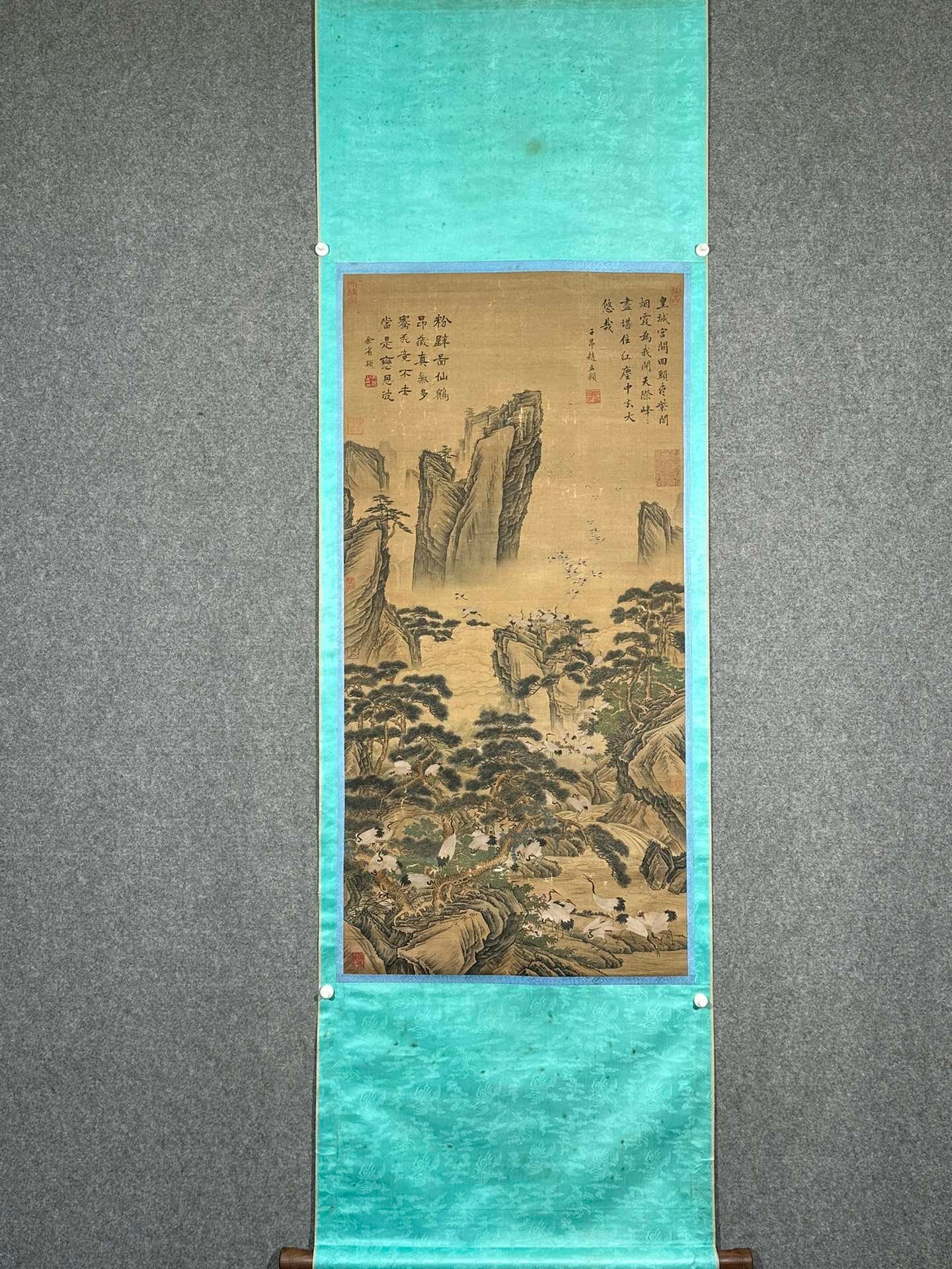 Chinese scroll painting Zhao Mengfu