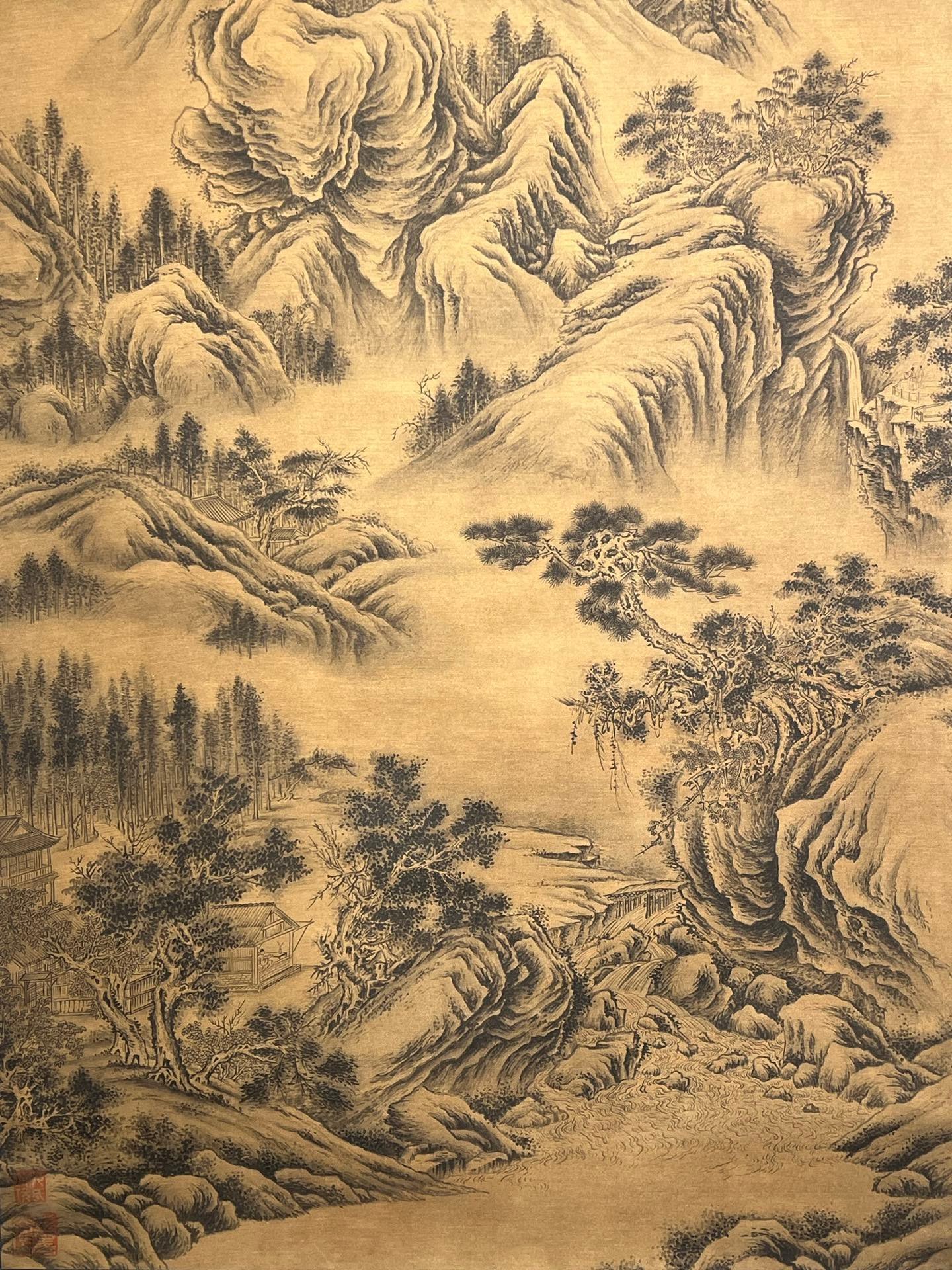 Chinese scroll painting Tang Yin