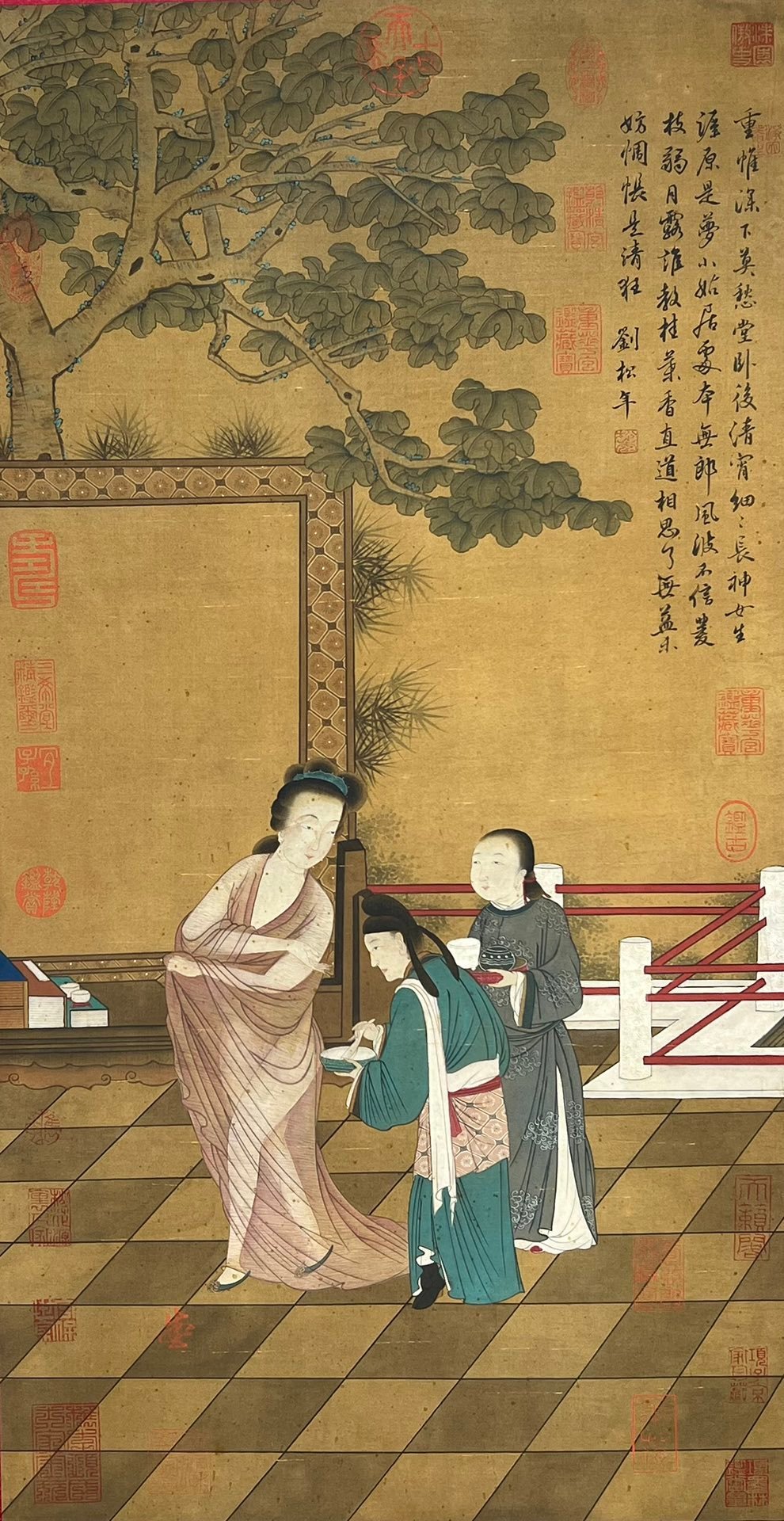Chinese scroll painting Liu Songnian