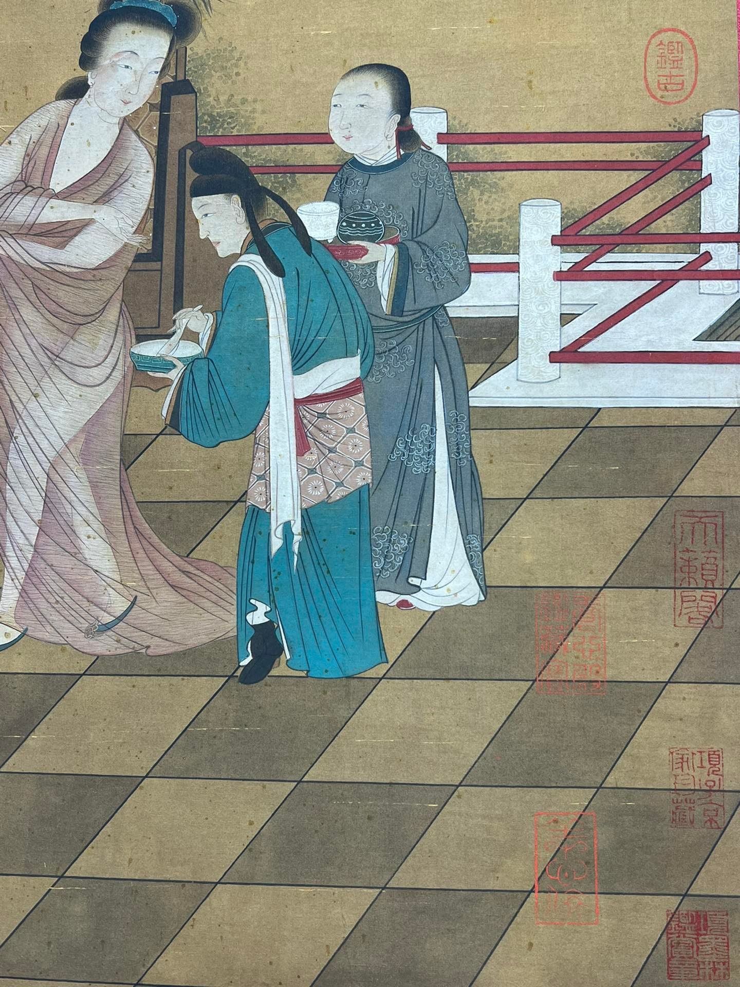 Chinese scroll painting Liu Songnian
