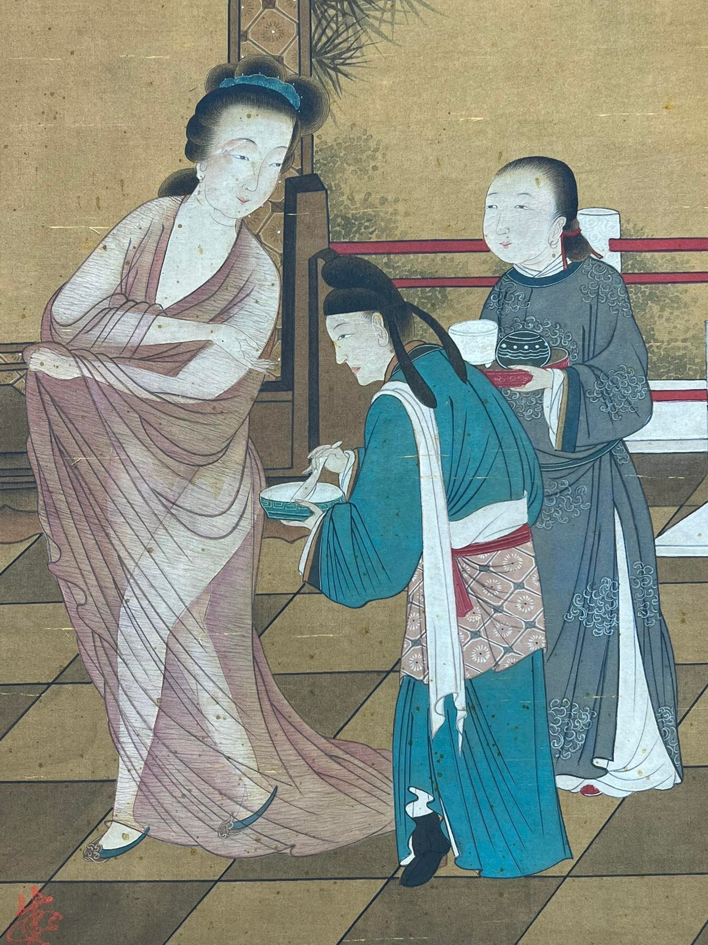 Chinese scroll painting Liu Songnian