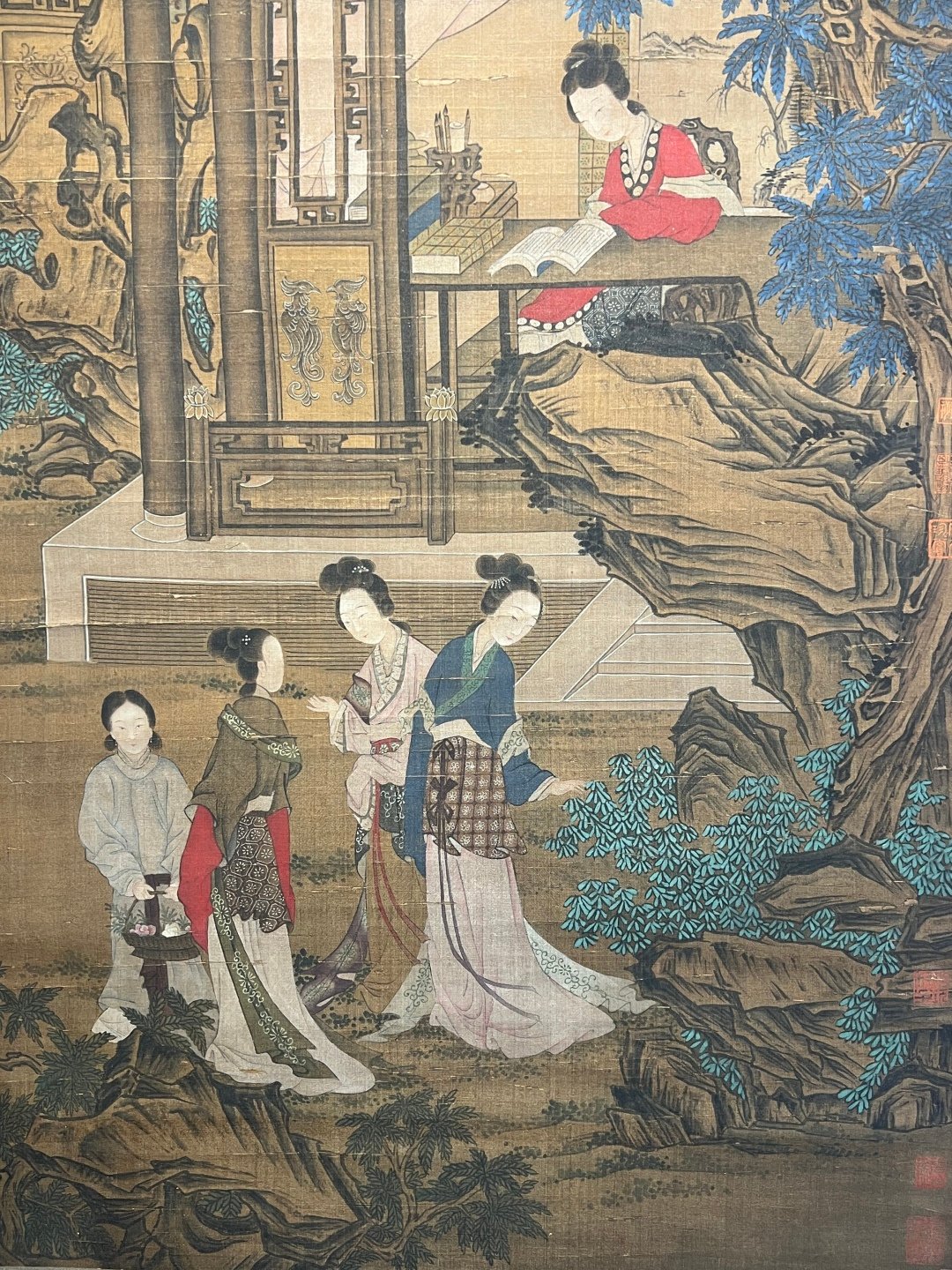 Chinese scroll painting Qiu Ying